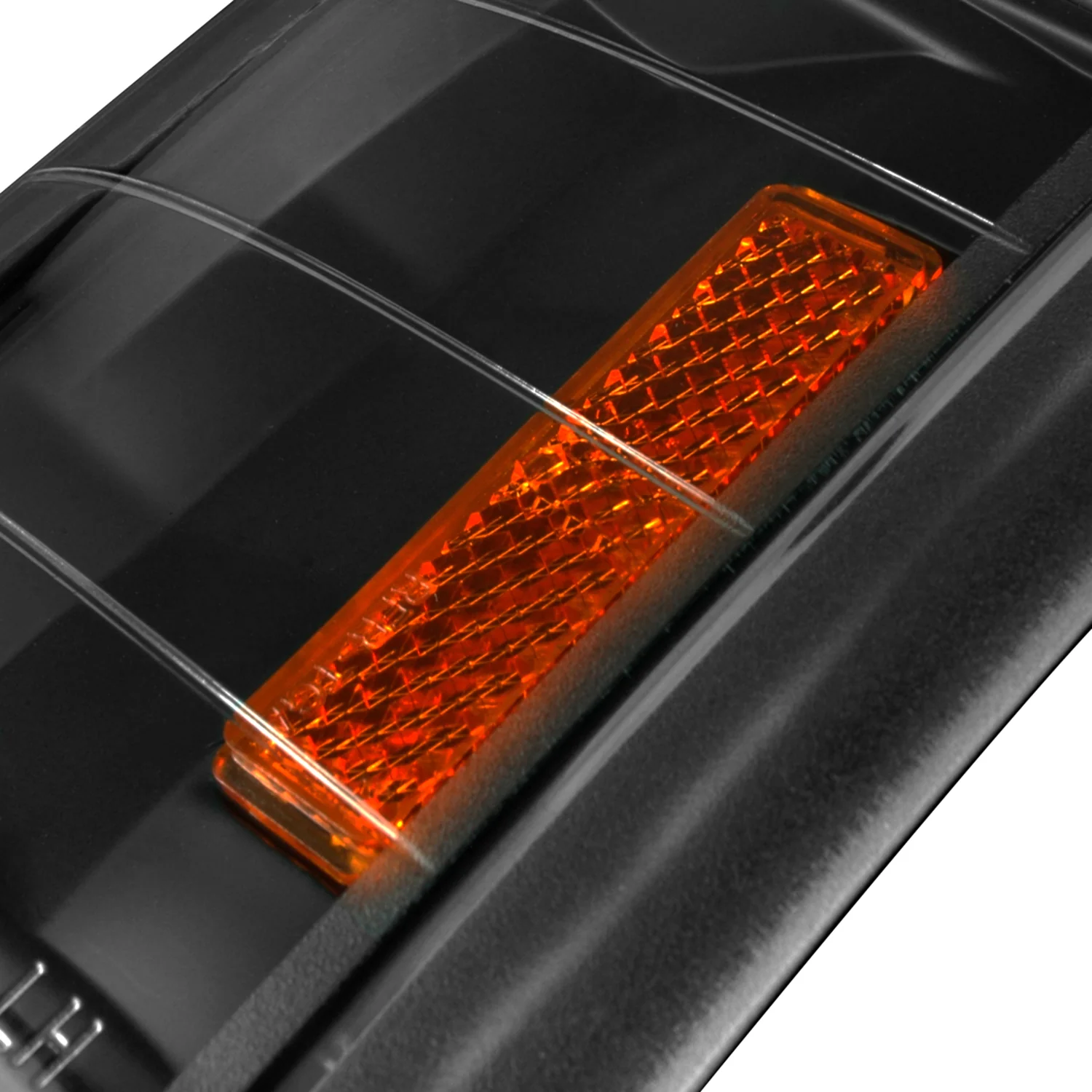 1994-1998 Chevy C/K Silverado/Tahoe Corner Lights Matte Black/Clear Lens - Image 4