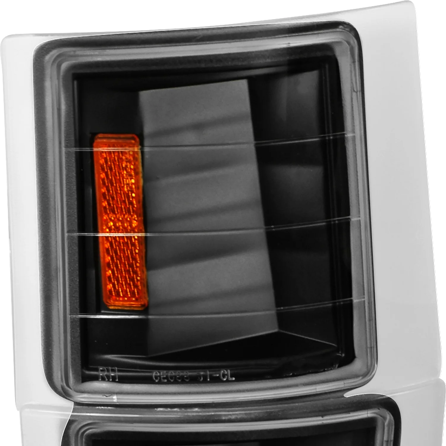 1994-1998 Chevy C/K Silverado/Tahoe Corner Lights Matte Black/Clear Lens - Image 5
