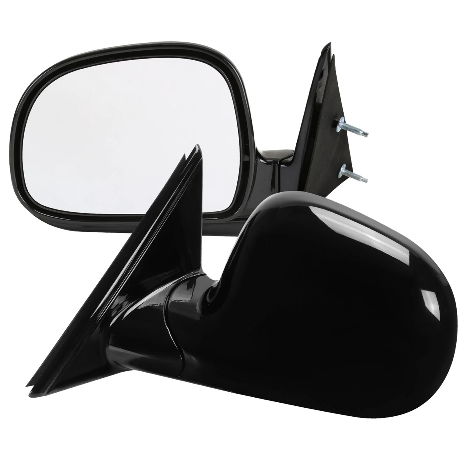 1994-1998 Chevy S10/1994-1998 GMC S15 Black Manual Adjustment Side Mirror