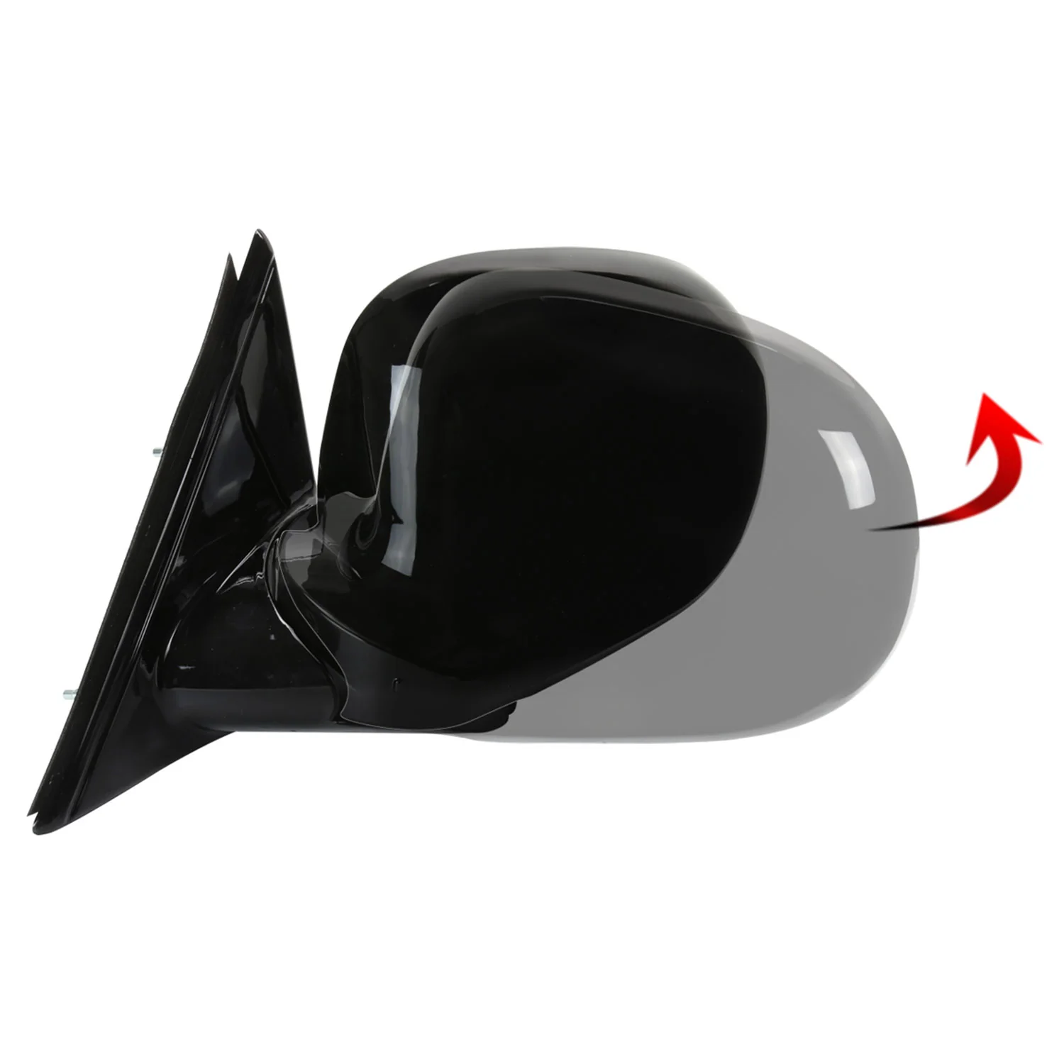 1994-1998 Chevy S10/Blazer GMC Sonoma Glossy Black Passenger Side Mirror - Image 2