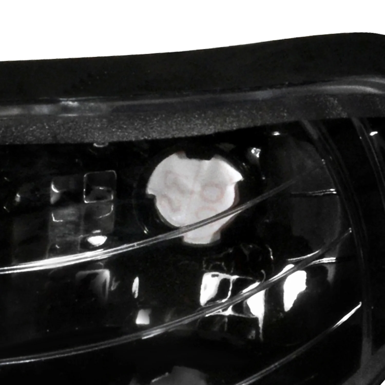 1994-1998 Ford Mustang Corner Parking Turn Signal Lights Amber Matt Black - Image 2