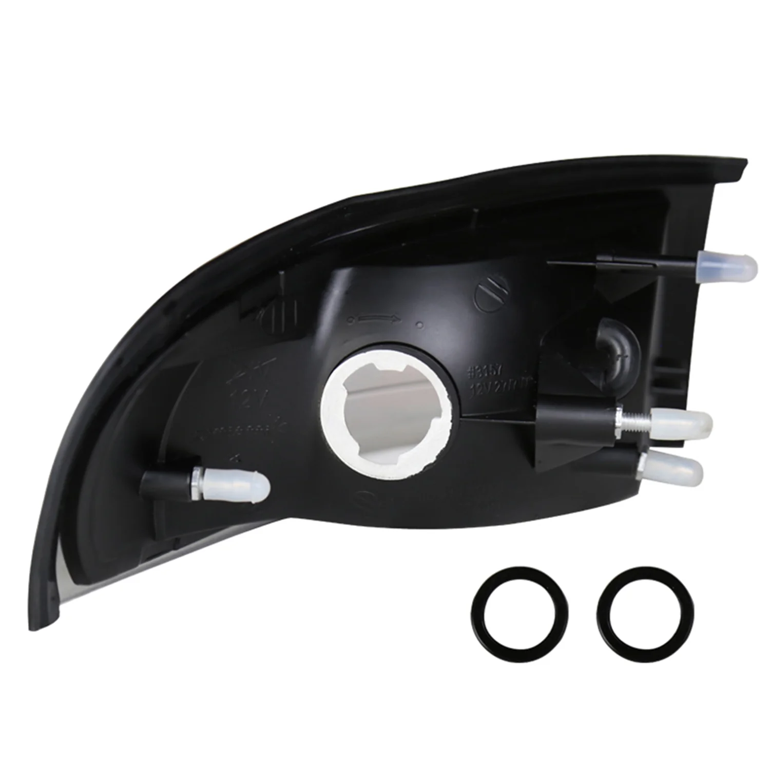 1994-1998 Ford Mustang Corner Parking Turn Signal Lights Amber Matt Black - Image 9