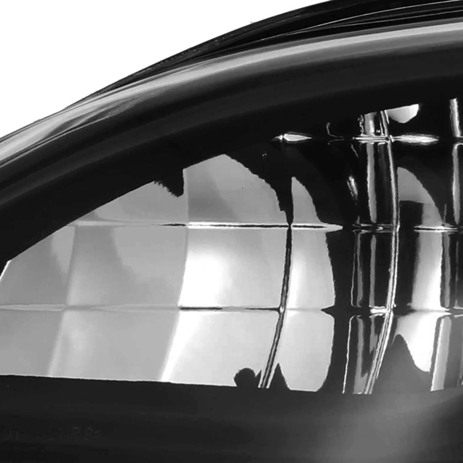 1994-1998 Ford Mustang Factory Style Headlights Matte Black/Clear Lens - Image 4