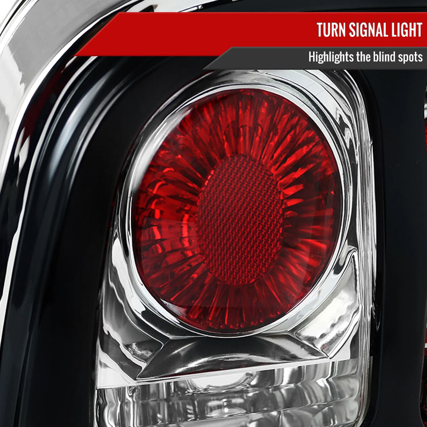 1994-1998 Ford Mustang Tail Lights Chrome Housing/Clear Lens - Image 3