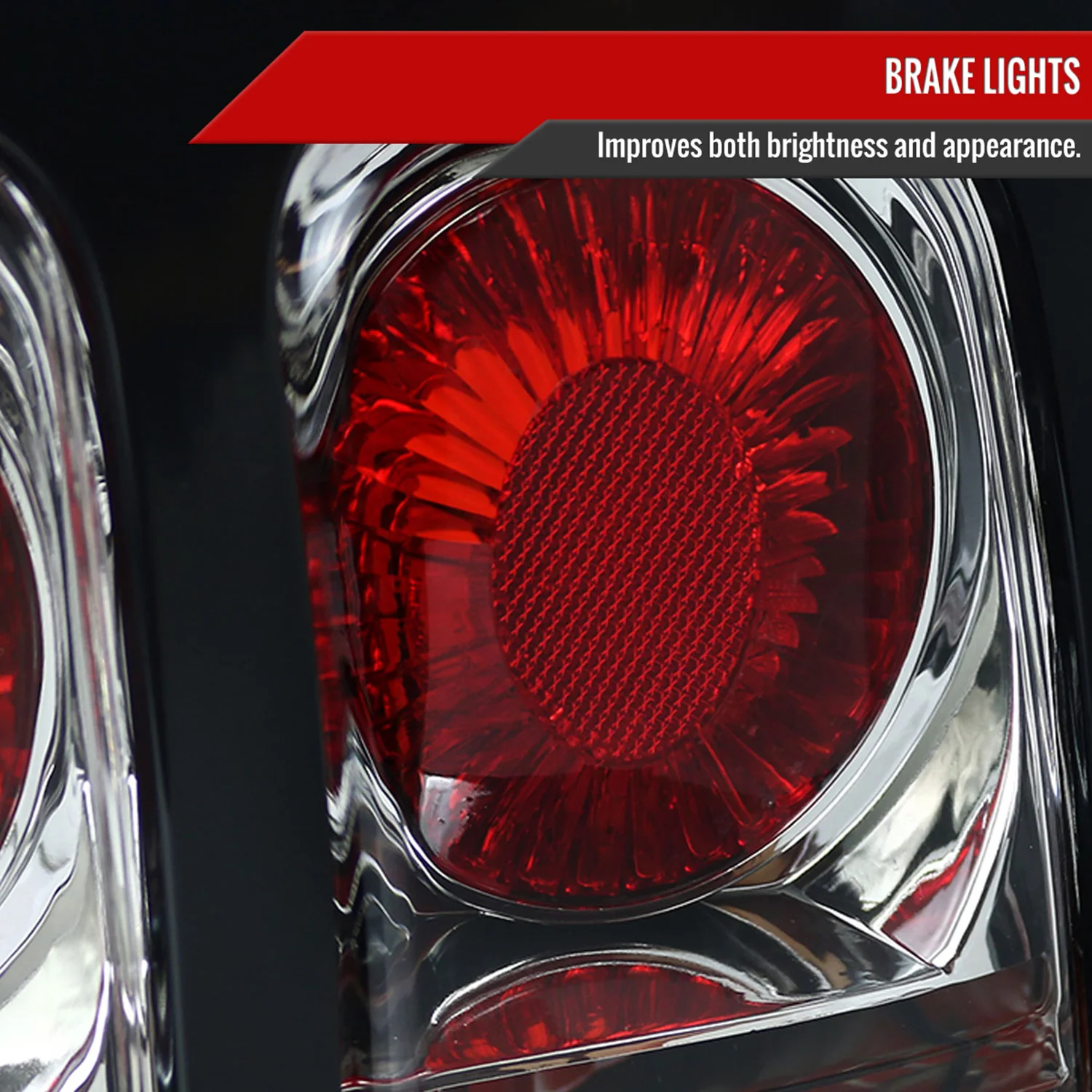1994-1998 Ford Mustang Tail Lights Chrome Housing/Clear Lens - Image 4