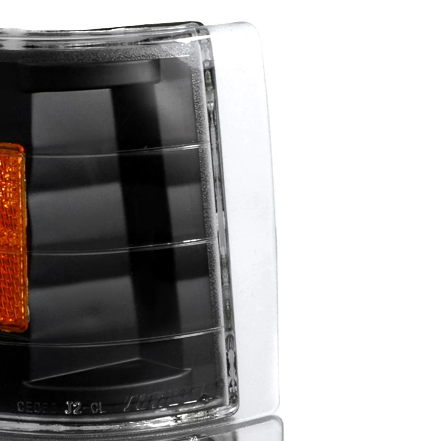 1994-1998 GMC C/K Sierra/Yukon/Suburban Corner Lights Amber Reflectors Black - Image 5