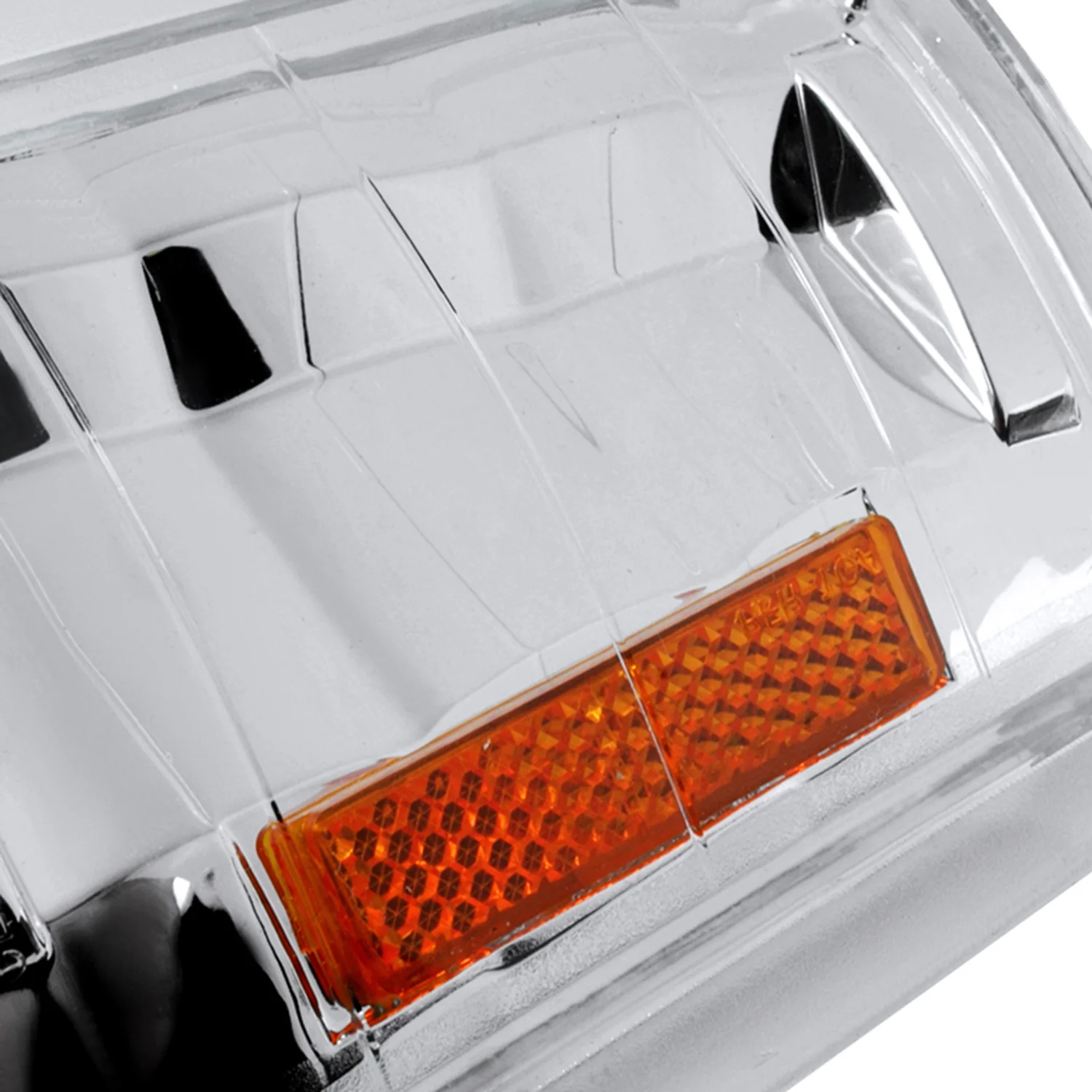 1994-1998 GMC Sierra/Yukon/Suburban Corner Lights Amber Reflectors Chrome - Image 6