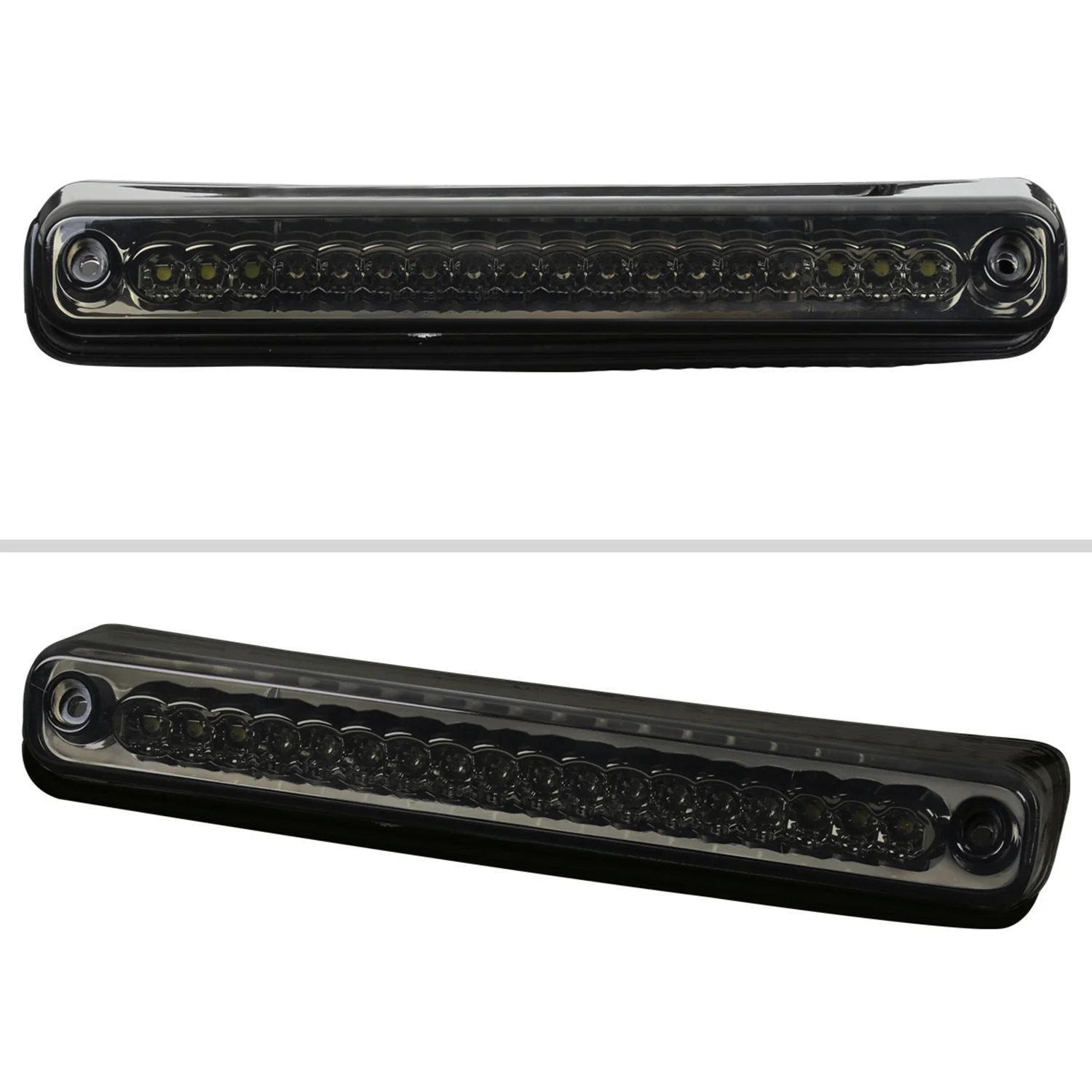 1994-2000 Chevy GMC C/K 1500/2500/3500 LED 3rd Brake Tail Light Chrome/Smoke - Image 3