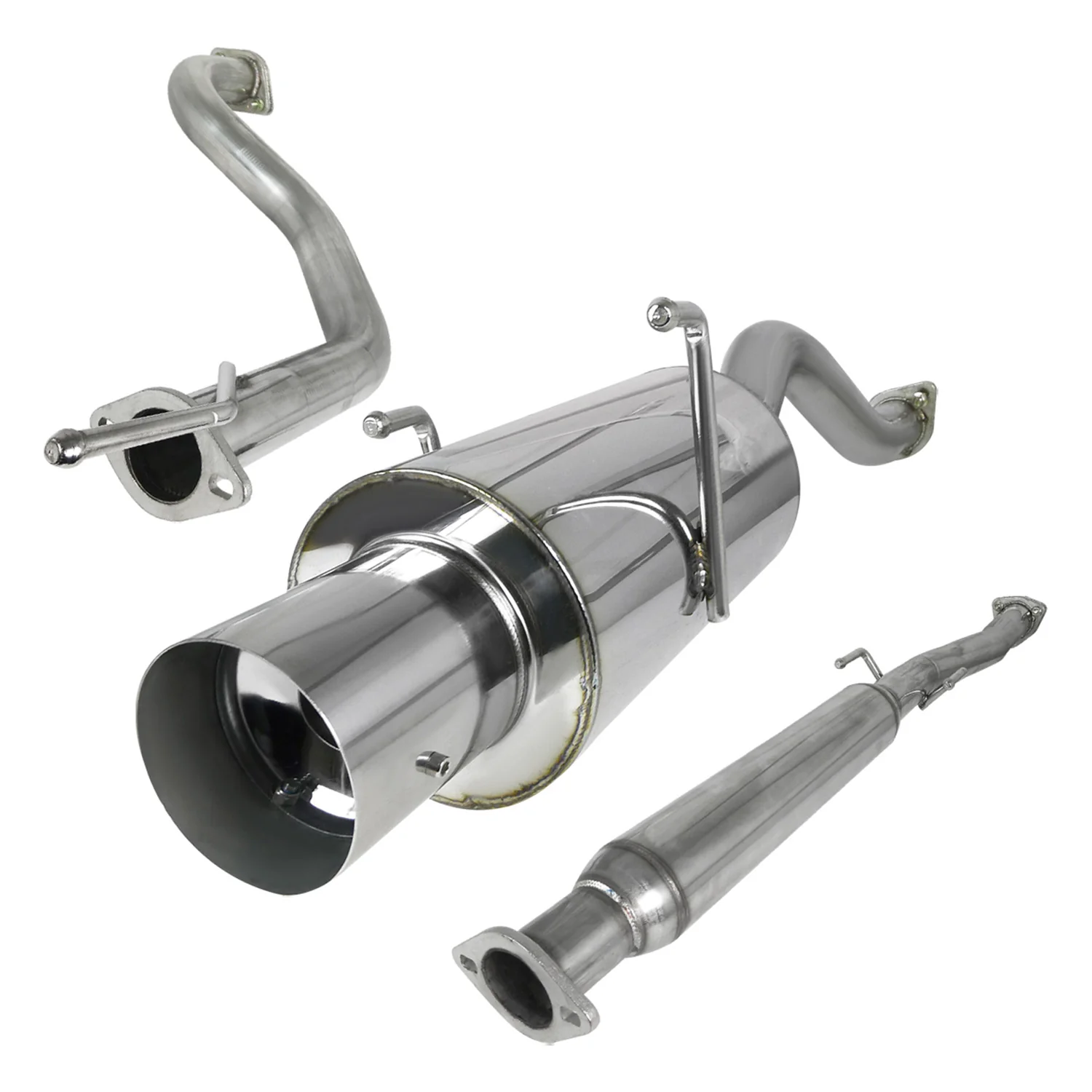 1994-2001 Acura Integra Hatchback LS/RS/GS T-304 Steel N1 Catback Exhaust - Image 10