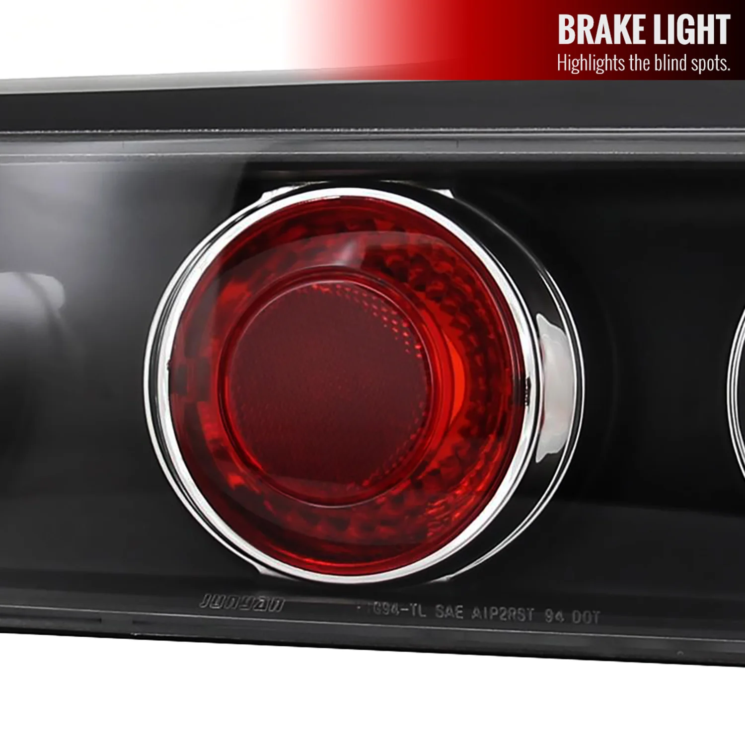 1994-2001 Acura Integra Hatchback Tail Lights Matte Black Housing/Clear Lens - Image 3