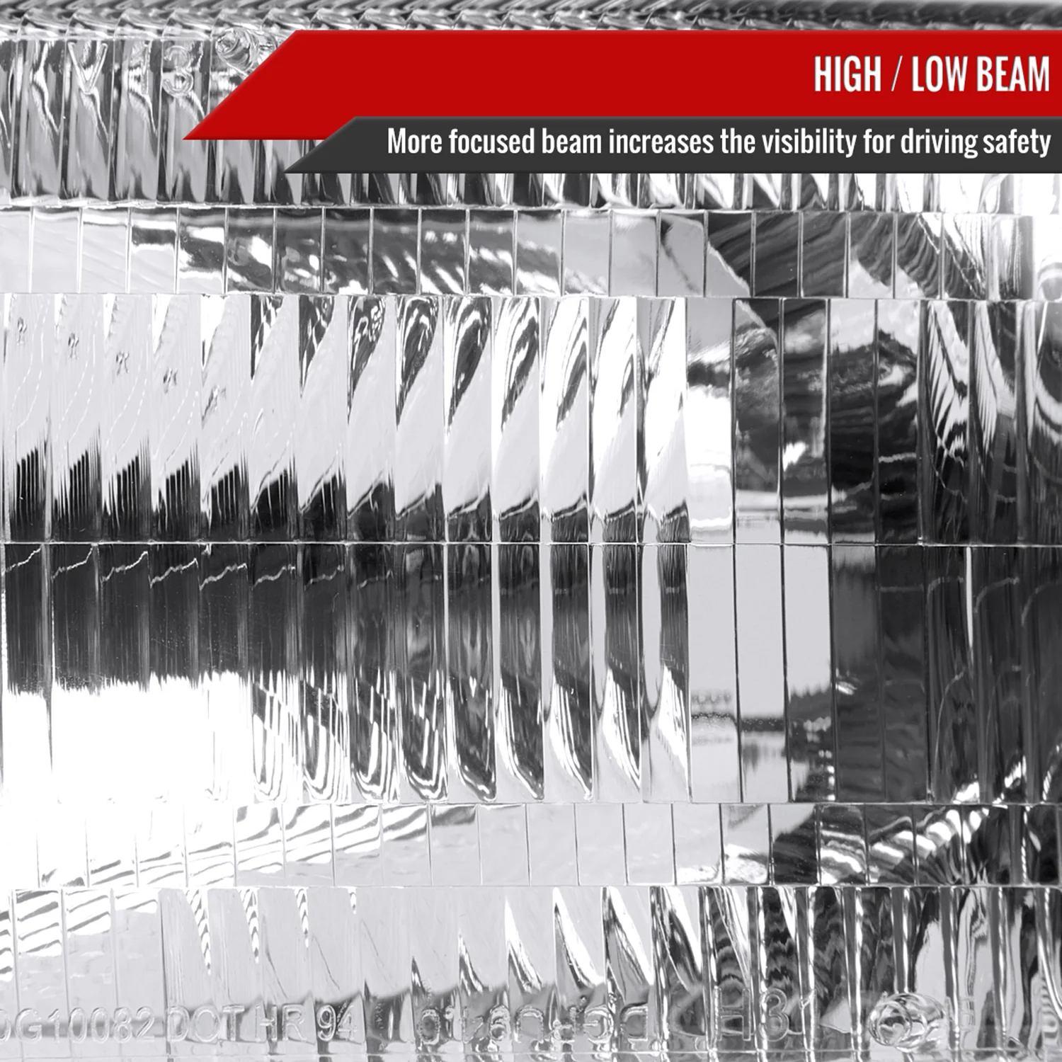 1994-2001 Dodge RAM 1500/2500/3500 Factory Headlights and Corner Lights Chrome - Image 3