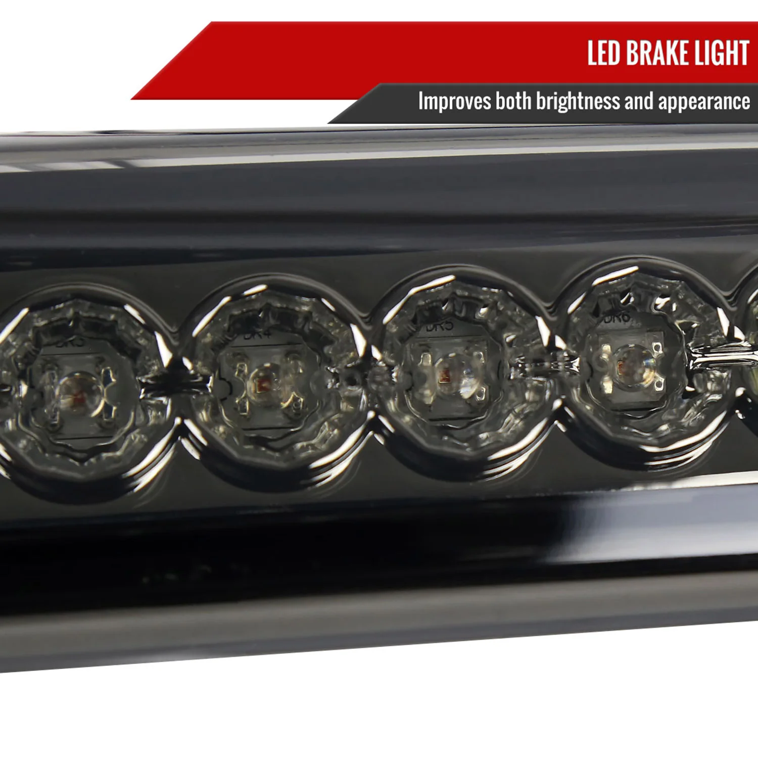 1994-2002 Dodge RAM LED 3rd Brake Light Black Housing/Smoke Lens - Image 4