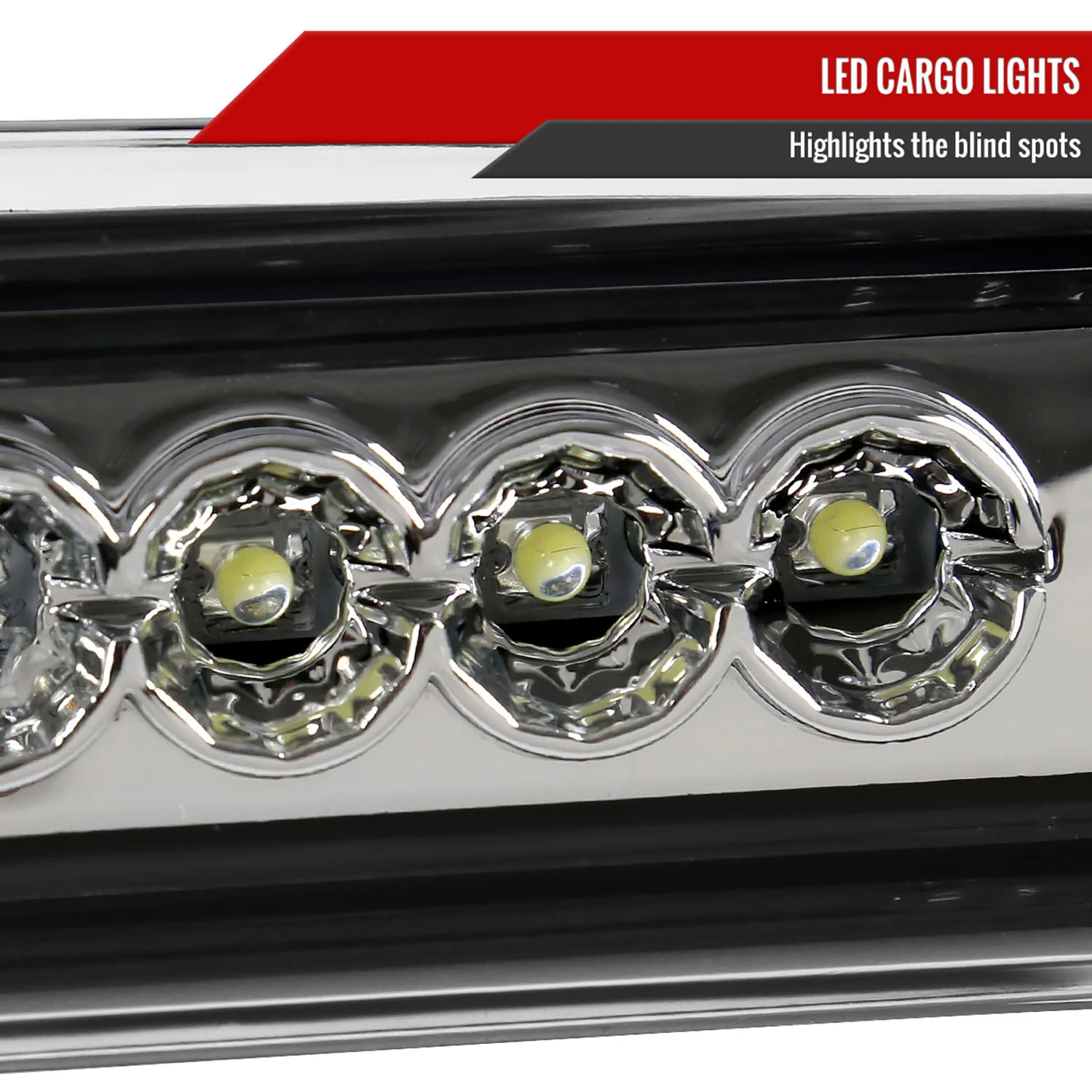 1994-2002 Dodge RAM LED 3rd Brake Light Chrome Housing/Clear Lens - Image 5