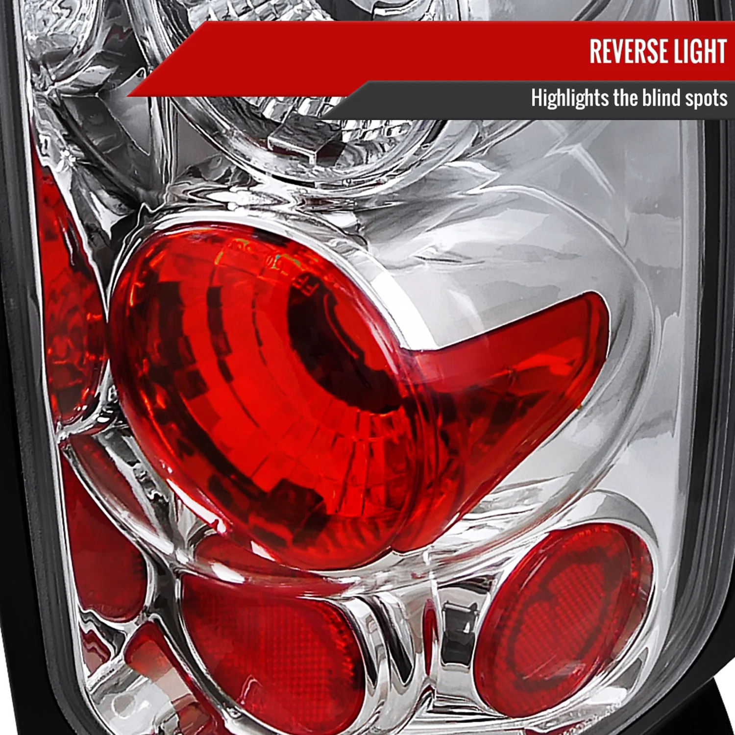 1994-2002 Dodge RAM Tail Lights Chrome Housing/Clear Lens - Image 4