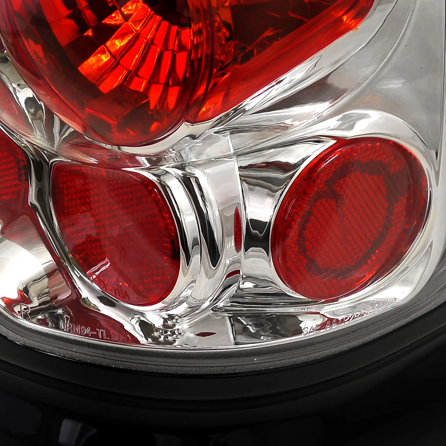 1994-2002 Dodge RAM Tail Lights Chrome Housing/Clear Lens - Image 5