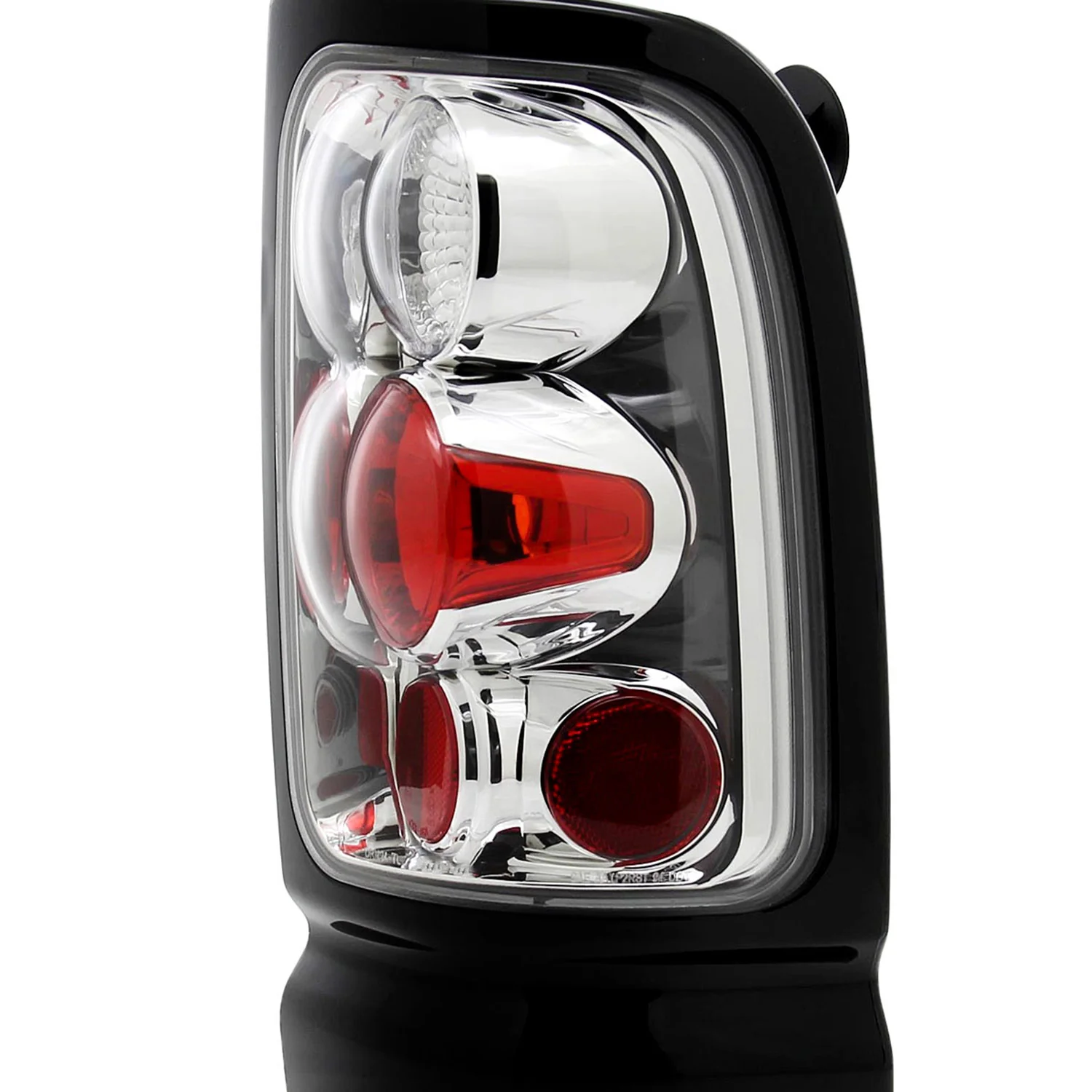 1994-2002 Dodge RAM Tail Lights Chrome Housing/Clear Lens - Image 6