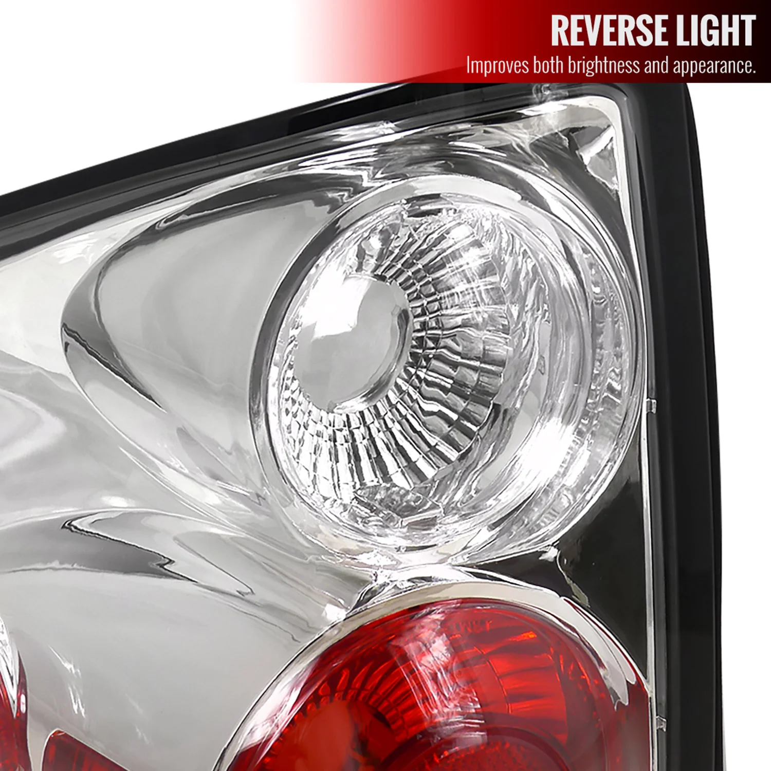 1994-2004 Chevy S10/ GMC Sonoma/ Isuzu Hombre Tail Lights Chrome/Clear Lens - Image 2