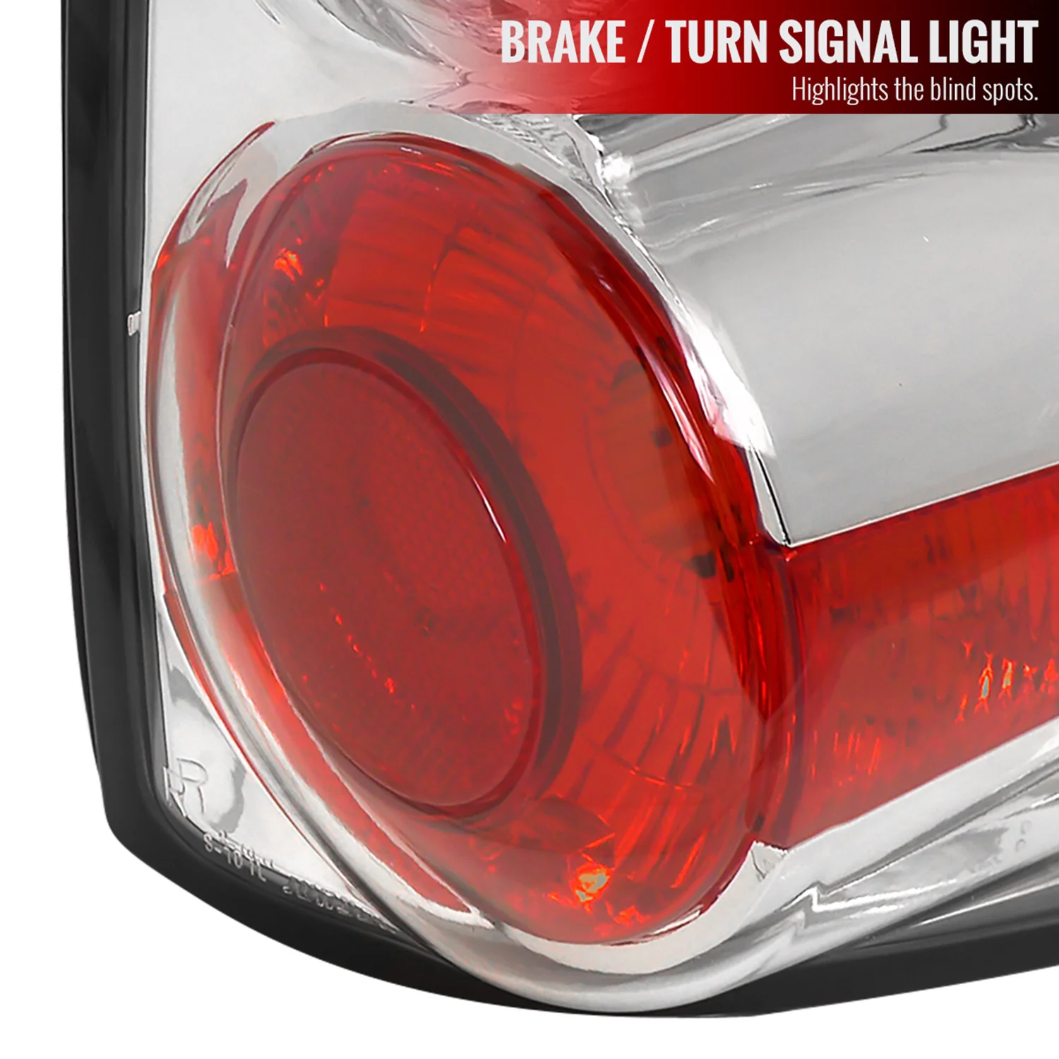 1994-2004 Chevy S10/ GMC Sonoma/ Isuzu Hombre Tail Lights Chrome/Clear Lens - Image 3