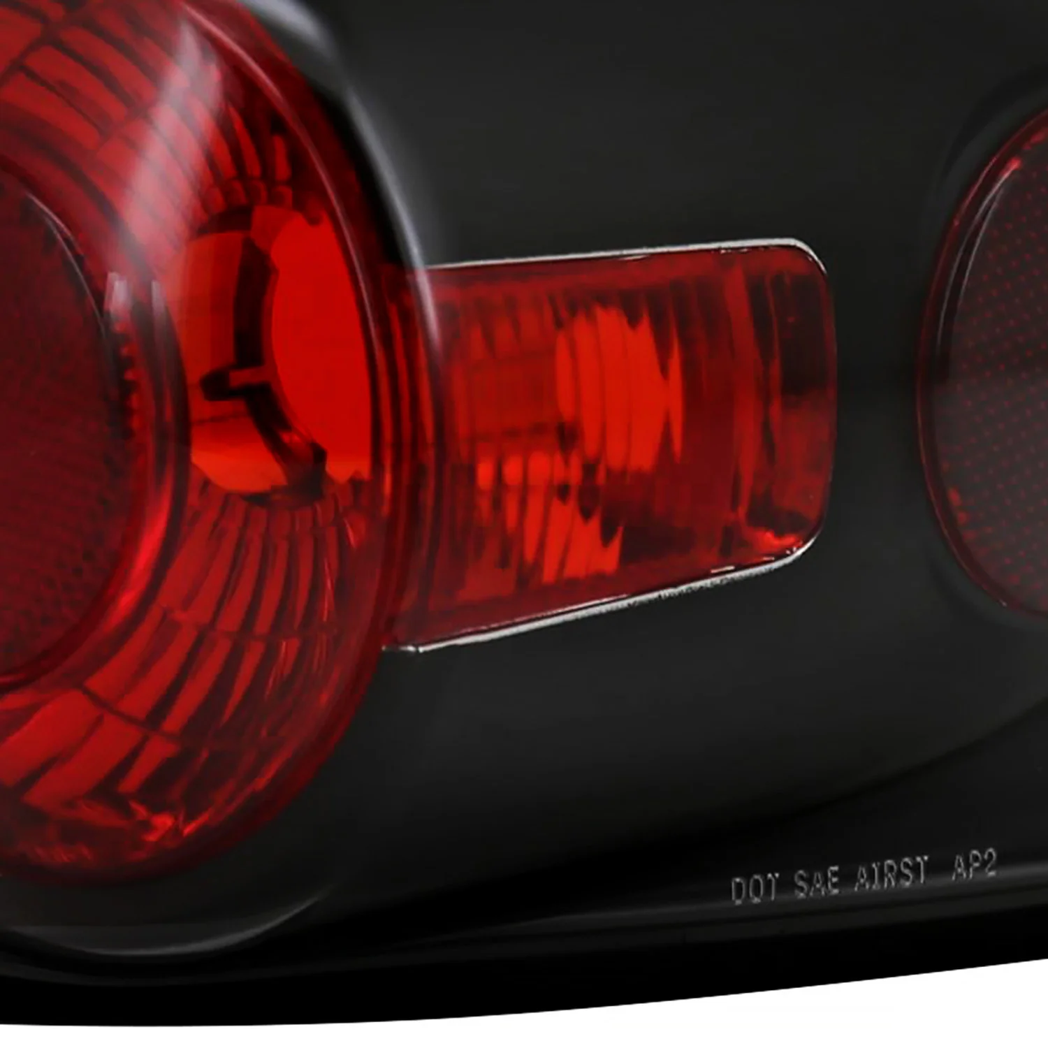 1994-2004 Chevy S10/ GMC Sonoma/ Isuzu Hombre Tail Lights Matte Black/Clear - Image 6