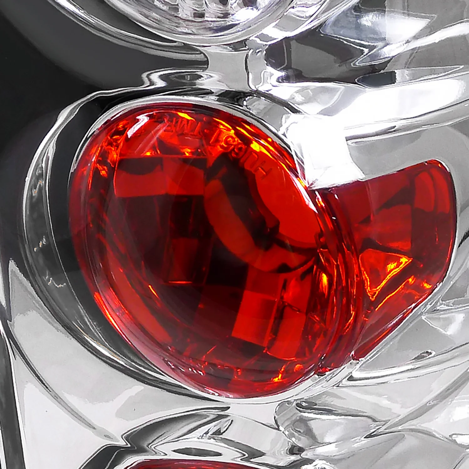 1995-1997 Ford Explorer Tail Lights Chrome Housing/Clear Lens - Image 3