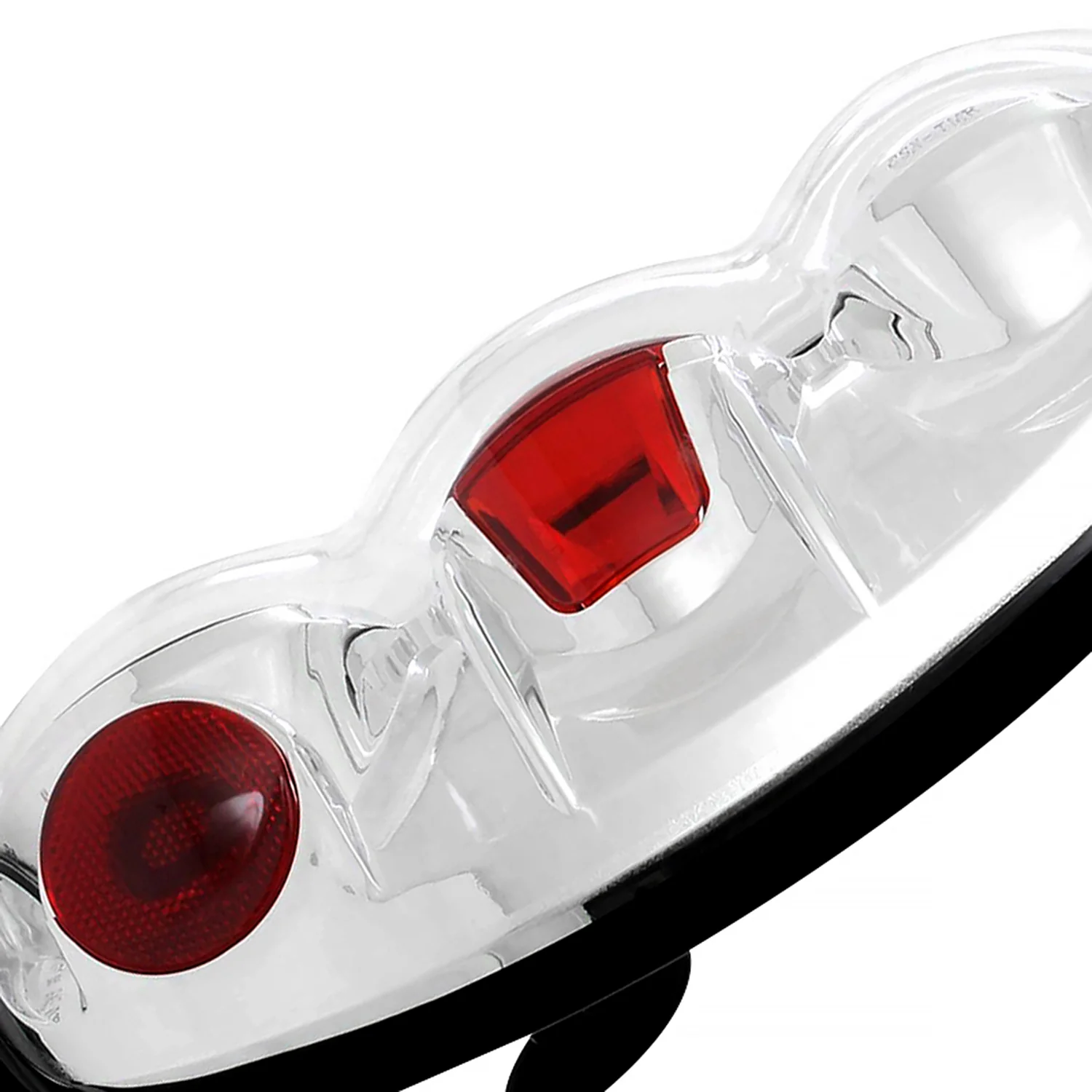 1995-1997 Ford Explorer Tail Lights Chrome Housing/Clear Lens - Image 4