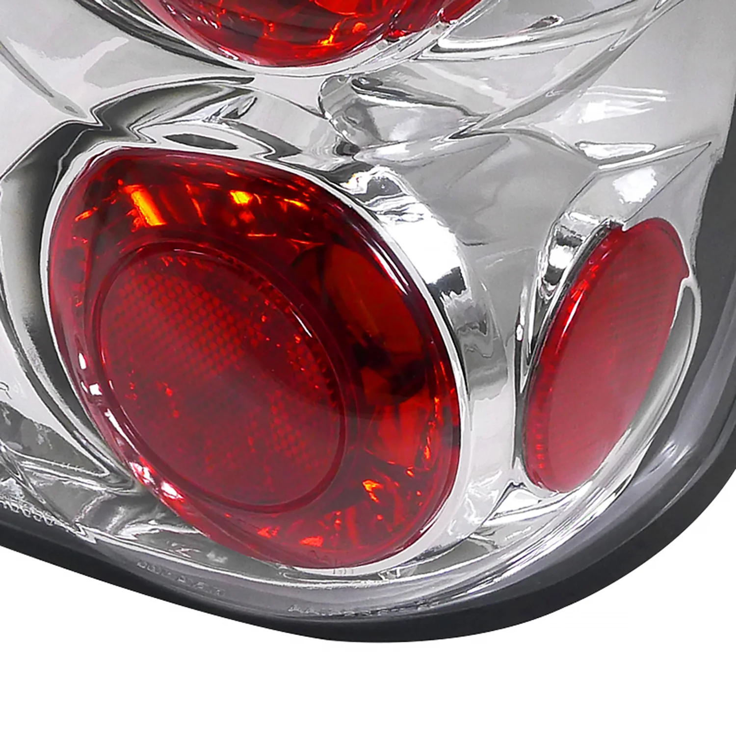 1995-1997 Ford Explorer Tail Lights Chrome Housing/Clear Lens - Image 6
