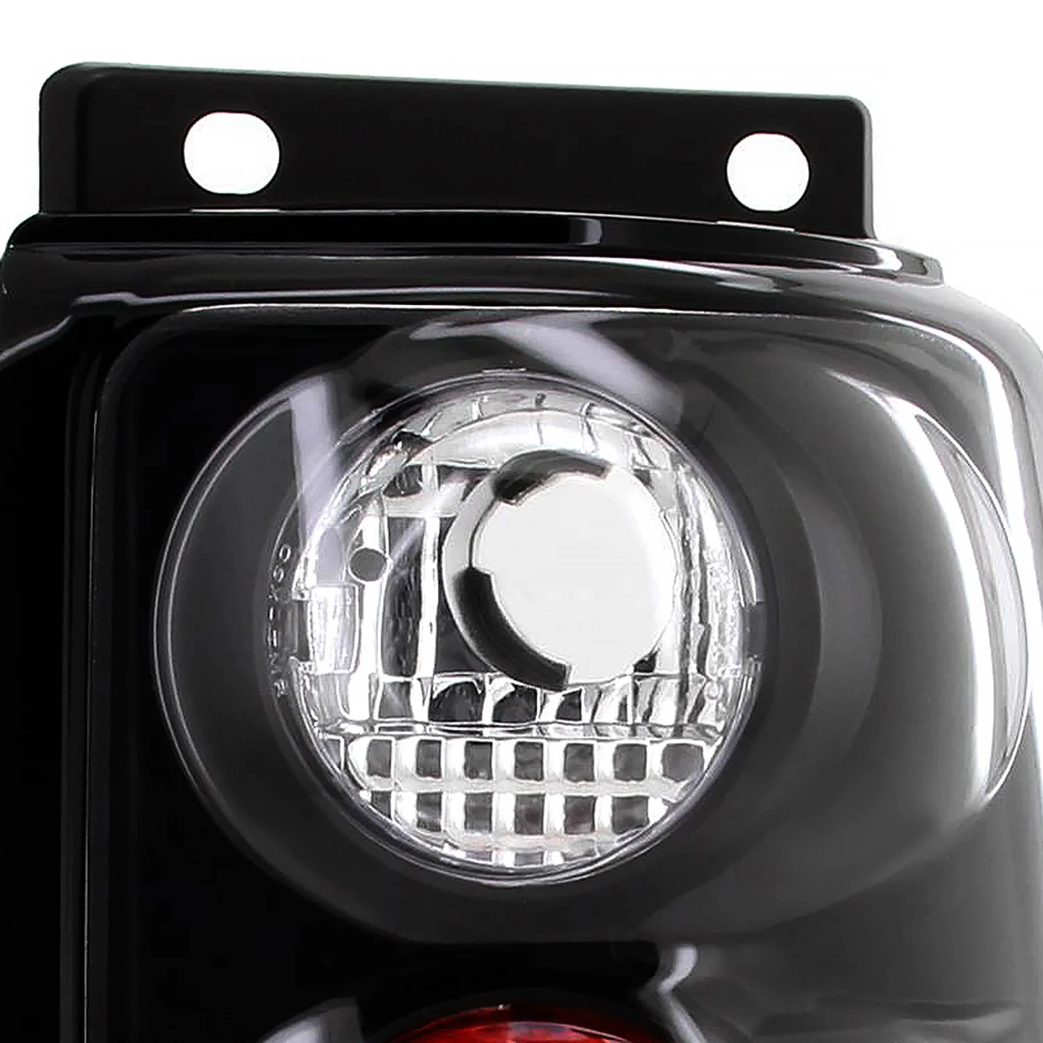 1995-1997 Ford Explorer Tail Lights Matte Black Housing/Clear Lens - Image 2