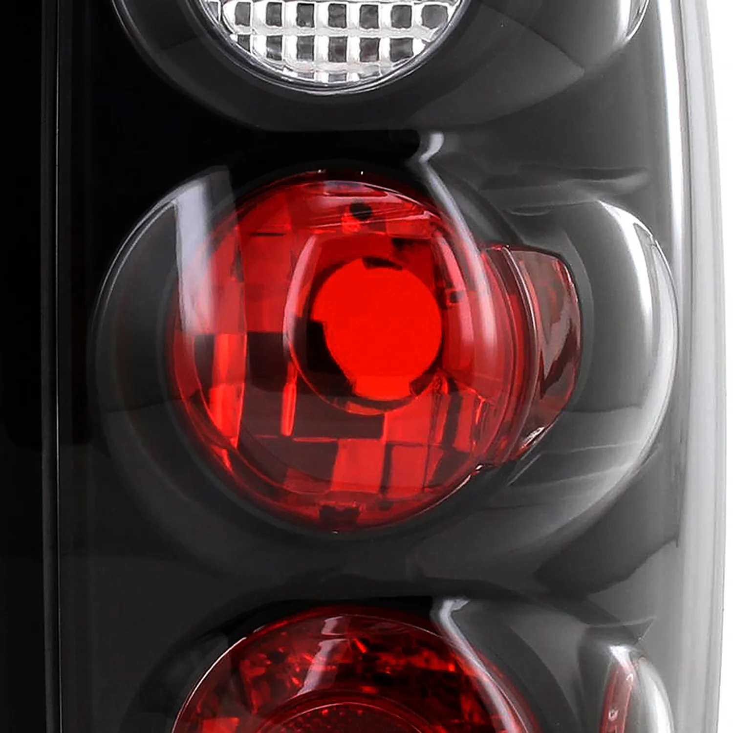 1995-1997 Ford Explorer Tail Lights Matte Black Housing/Clear Lens - Image 3