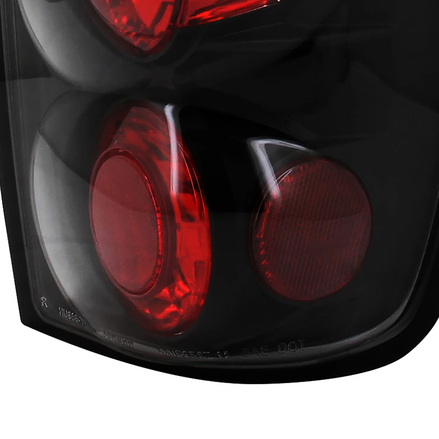 1995-1997 Ford Explorer Tail Lights Matte Black Housing/Clear Lens - Image 6