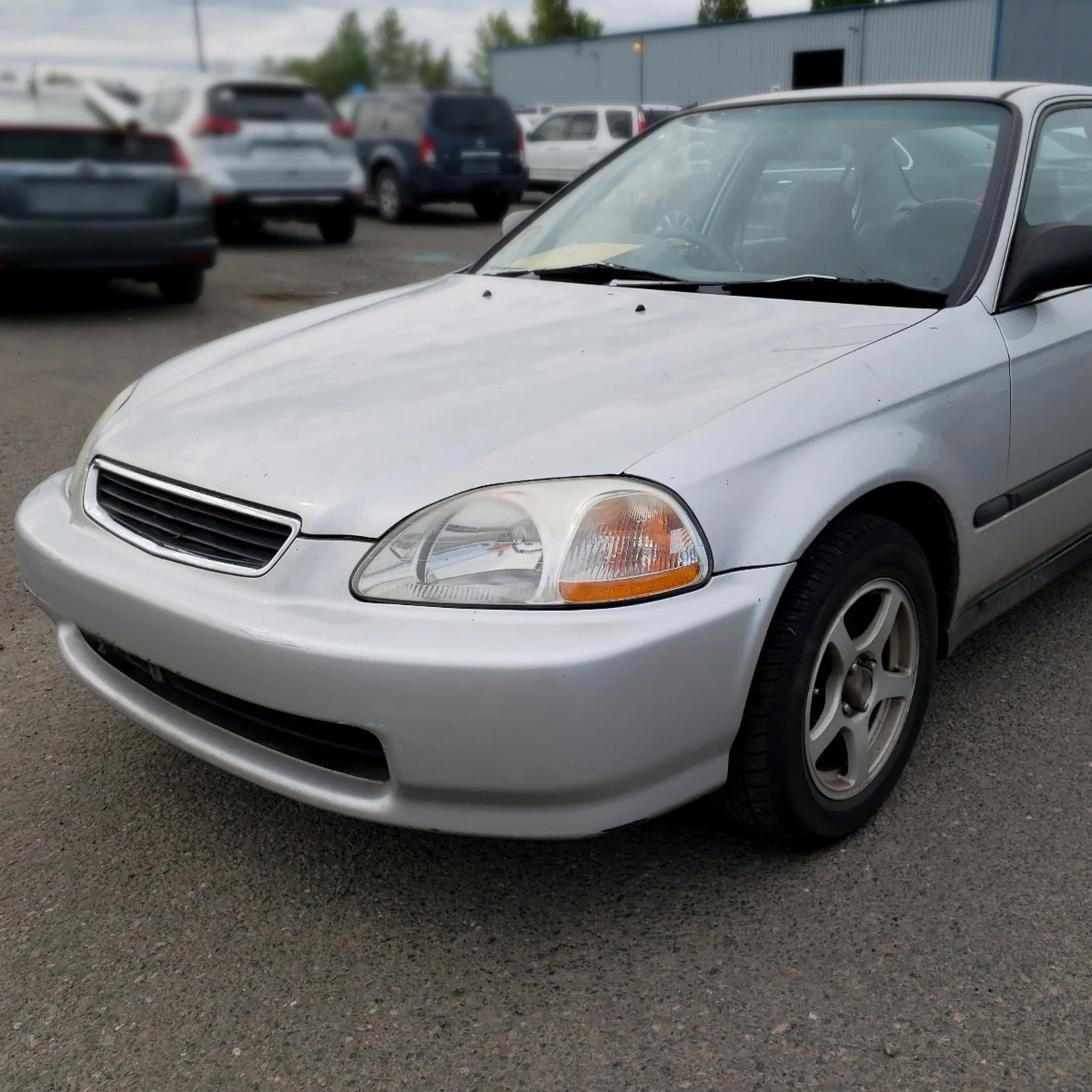 1996-1998 Honda Civic Crystal Headlights Chrome Housing/Clear Lens - Image 10