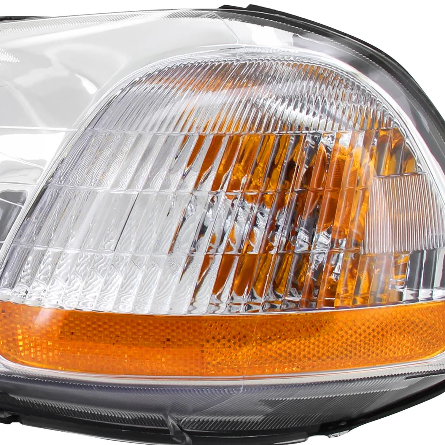 1996-1998 Honda Civic Crystal Headlights Chrome Housing/Clear Lens - Image 6
