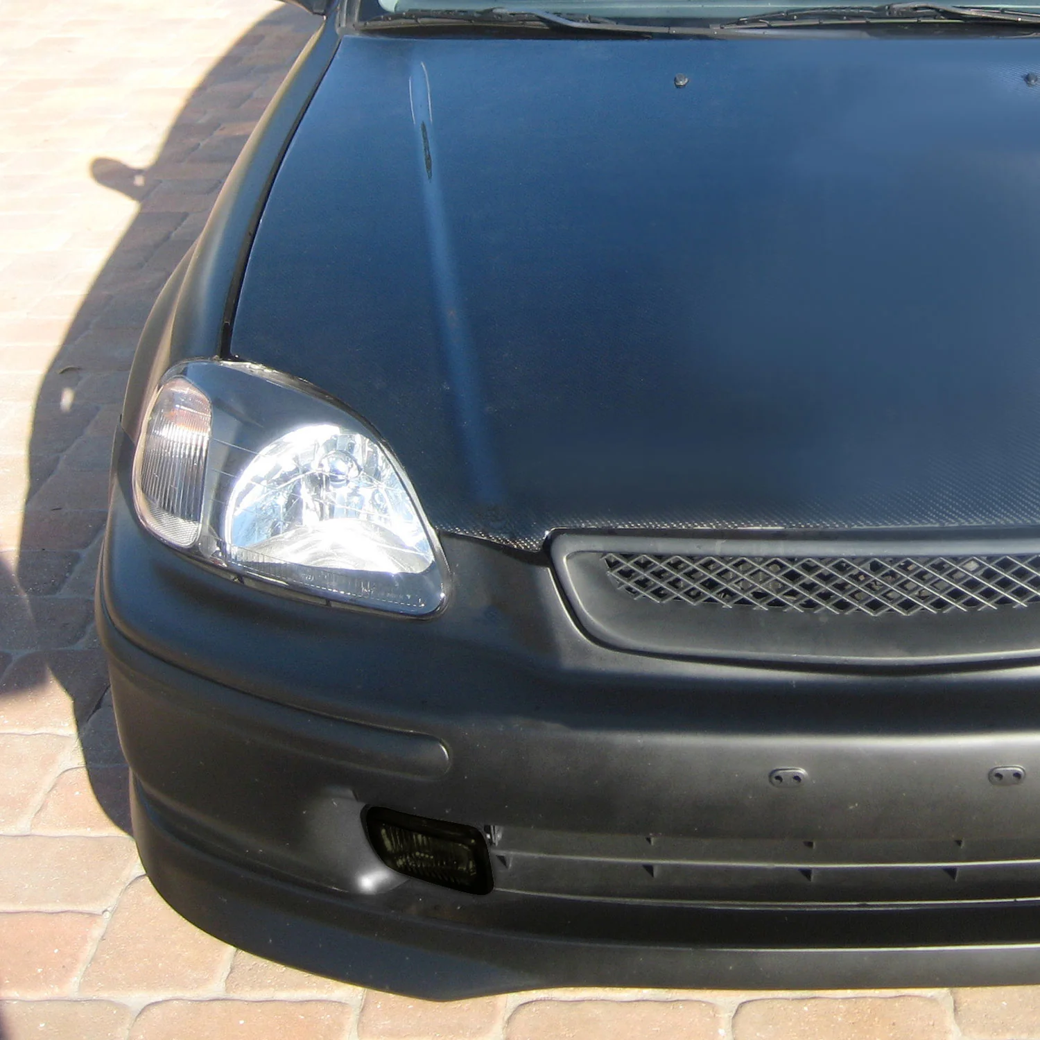 1996-1998 Honda Civic H3 Fog Lights Kit Chrome Housing/Smoke Lens - Image 9