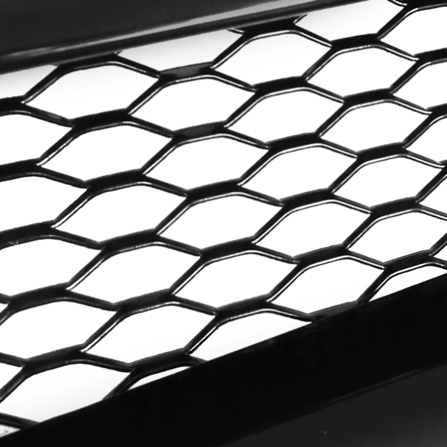 1996-1998 Honda Civic TR Style Black ABS Mesh Grille - Image 6
