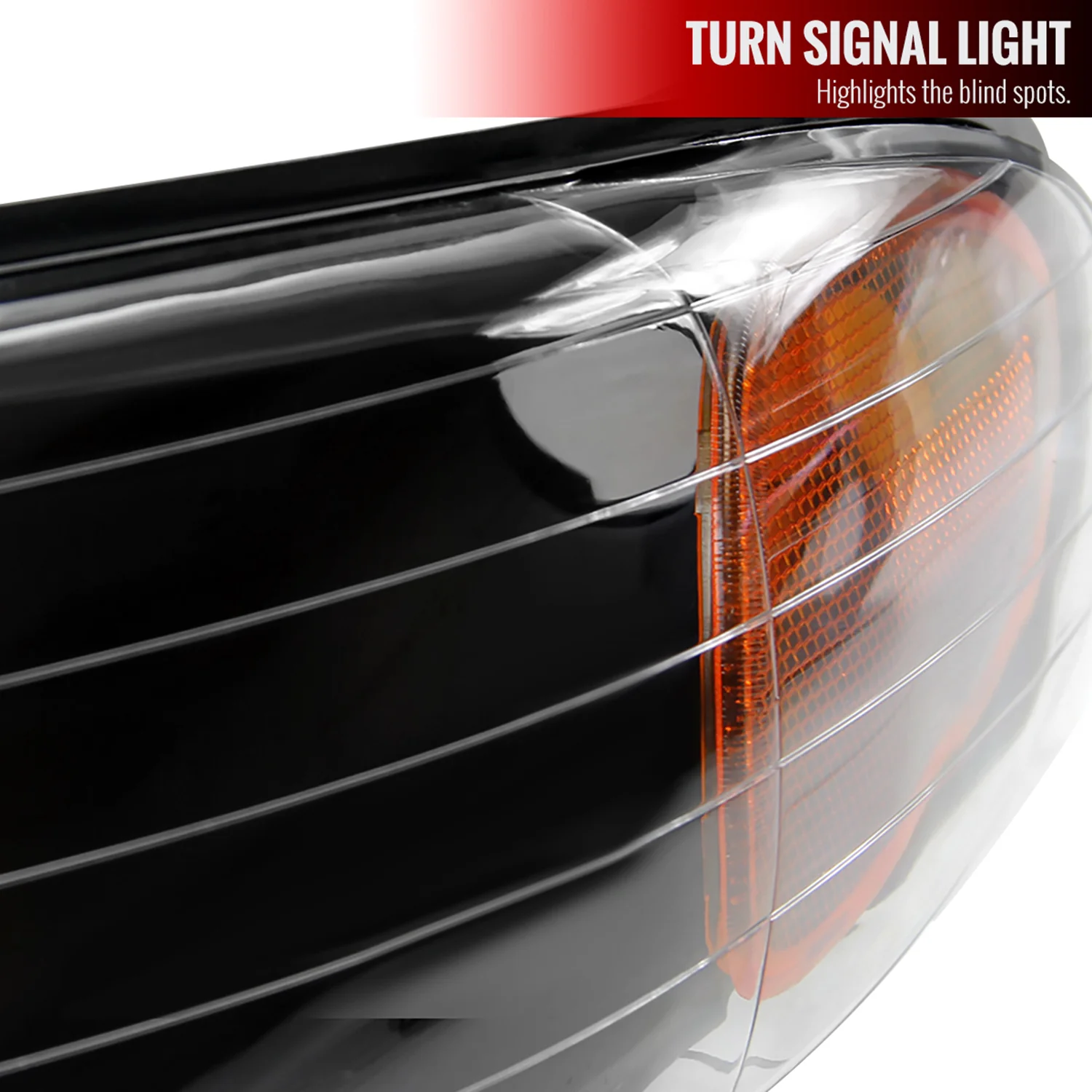 1996-2000 Dodge Caravan Chrysler Voyager/Town&Country Crystal Headlights Black - Image 3