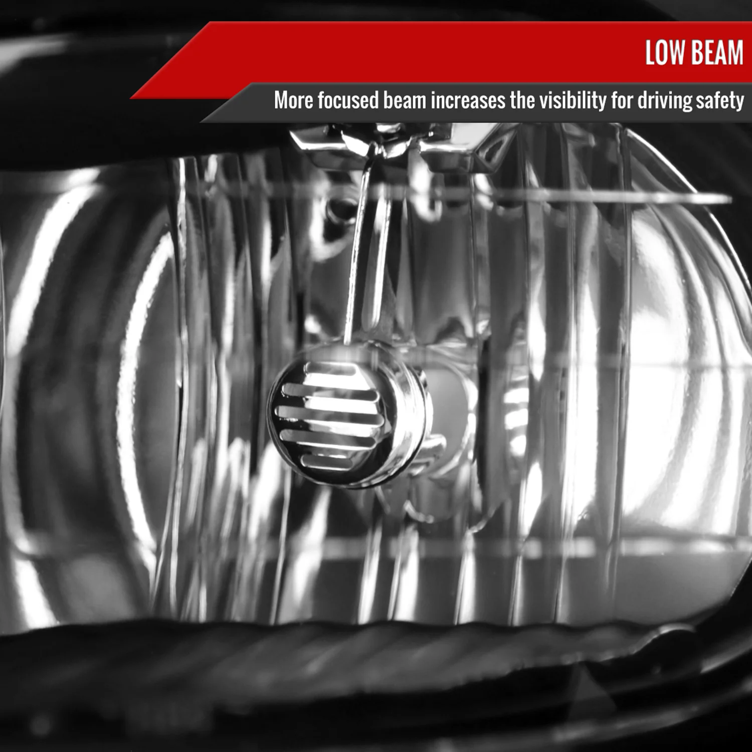 1997-1999 Oldsmobile Cutlass / Chevy Malibu / Classic Factory Headlights Black - Image 3