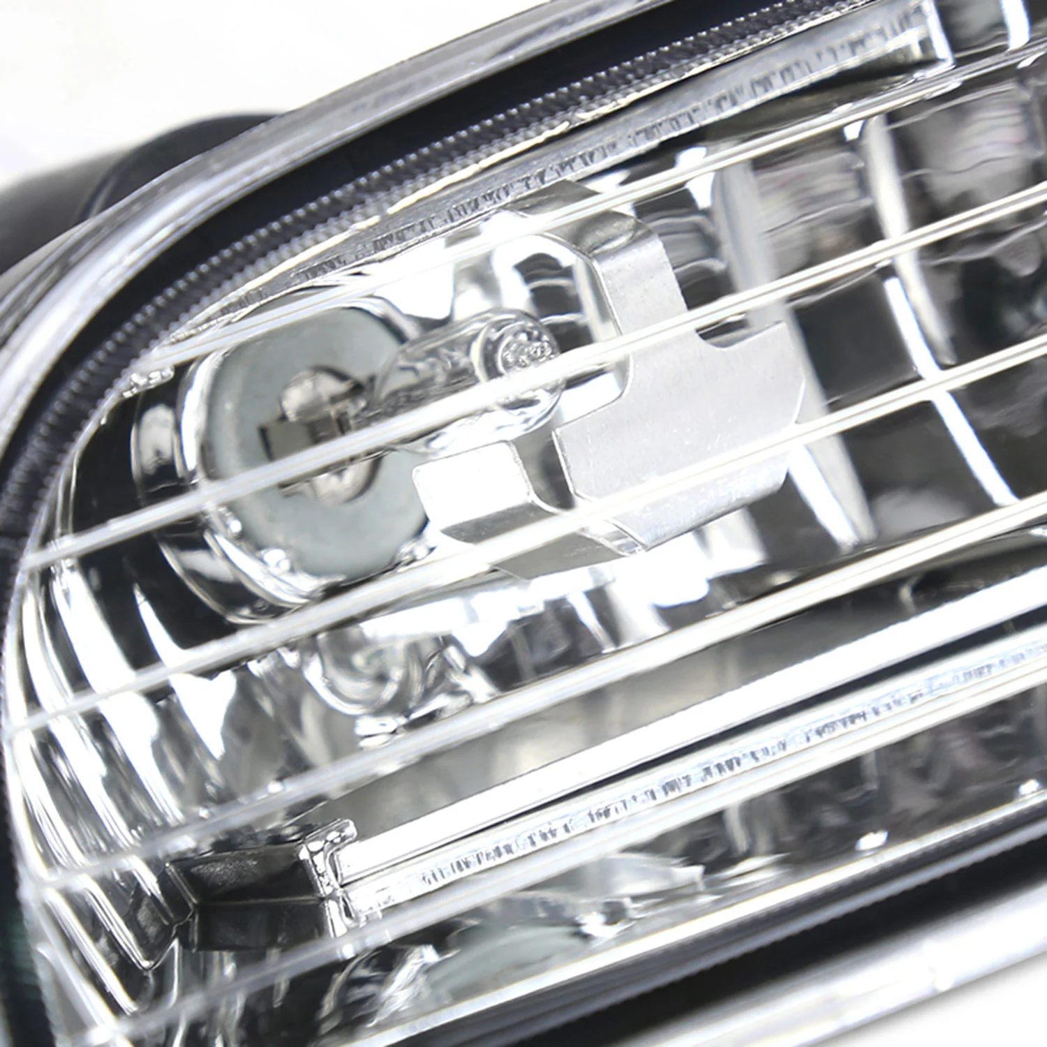 1997-2001 Honda Prelude H3 Fog Lights Kit Chrome Housing/Yellow Lens - Image 2