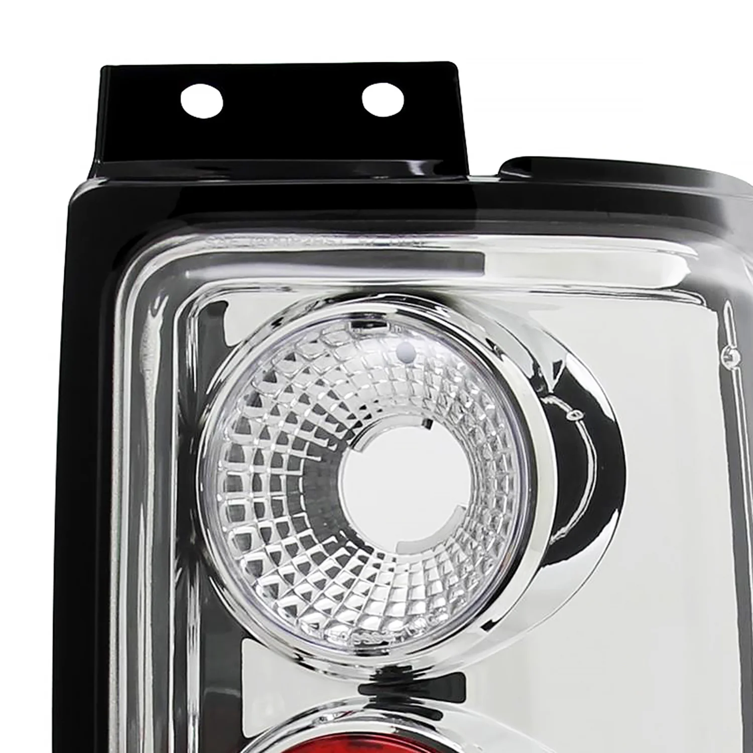 1997-2002 Ford Expedition Tail Lights Chrome Housing/Clear Lens - Image 2