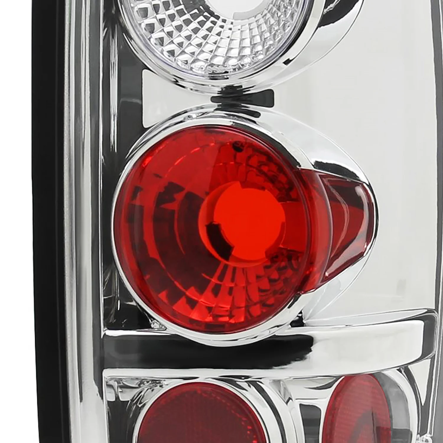 1997-2002 Ford Expedition Tail Lights Chrome Housing/Clear Lens - Image 3
