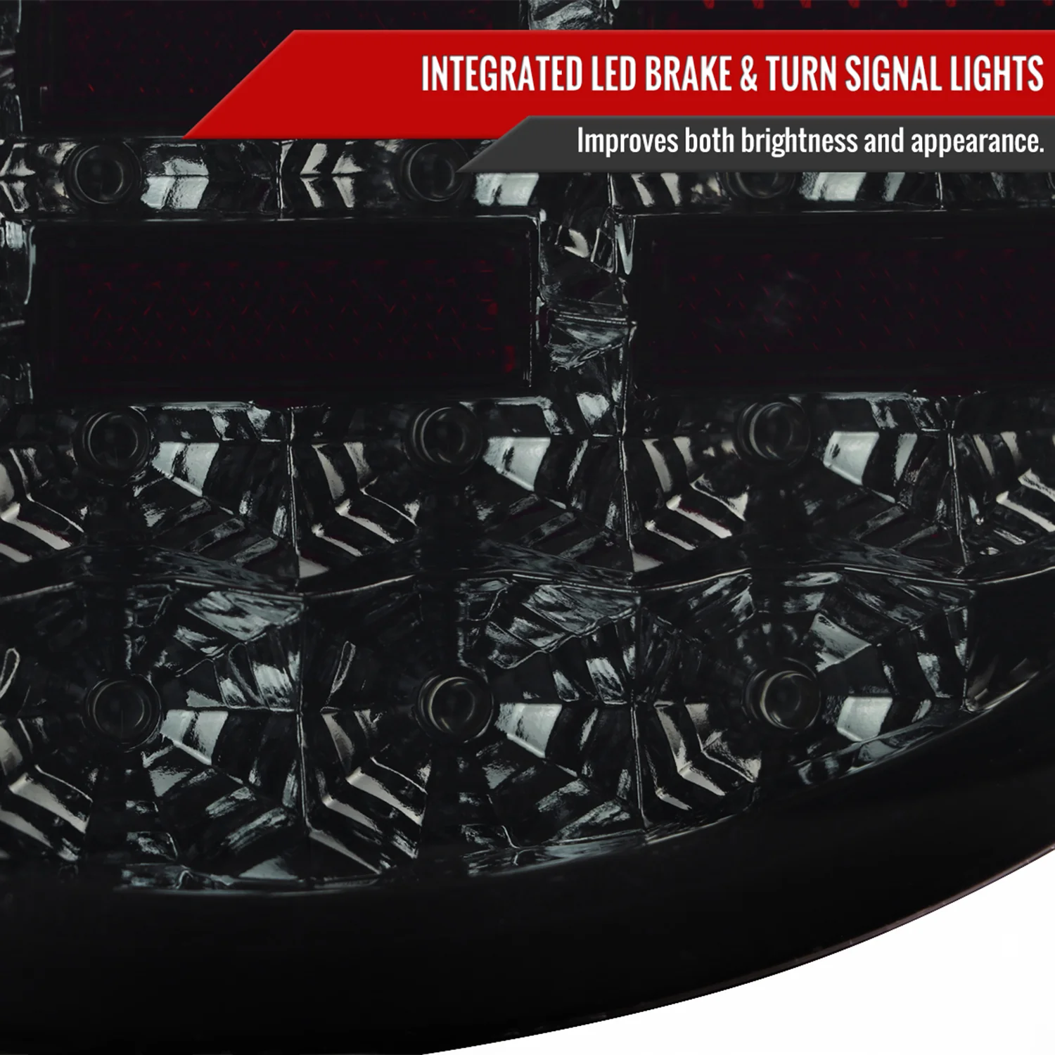 1997-2004 Chevrolet Corvette C5 LED Tail Lights Chrome Housing/Smoke Lens - Image 4