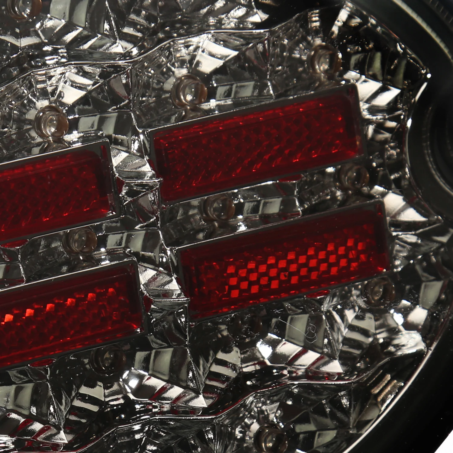 1997-2004 Chevy Corvette C5 4PC LED Tail Lights Chrome Housing/Smoke Lens - Image 6