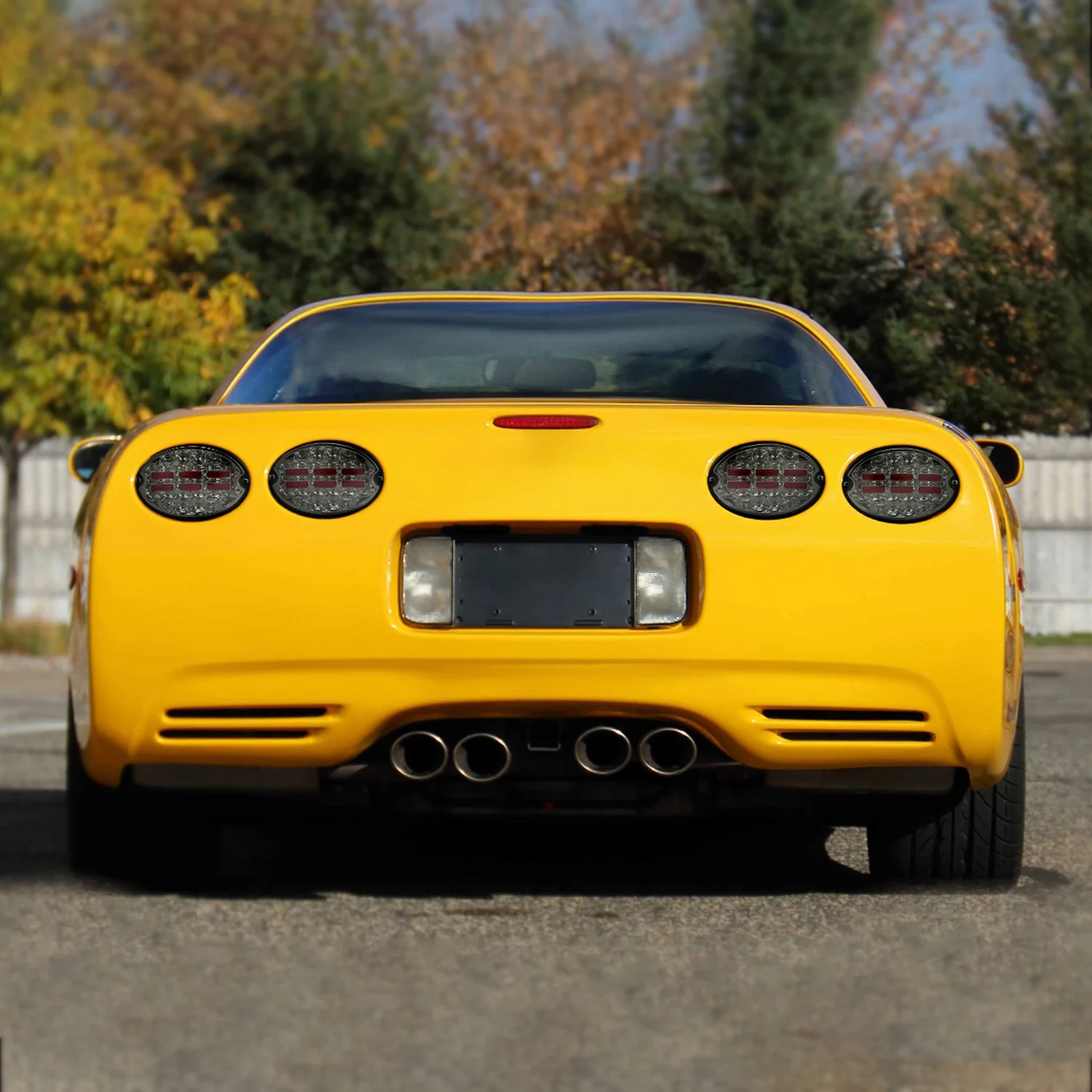 1997-2004 Chevy Corvette C5 4PC LED Tail Lights Chrome Housing/Smoke Lens - Image 9
