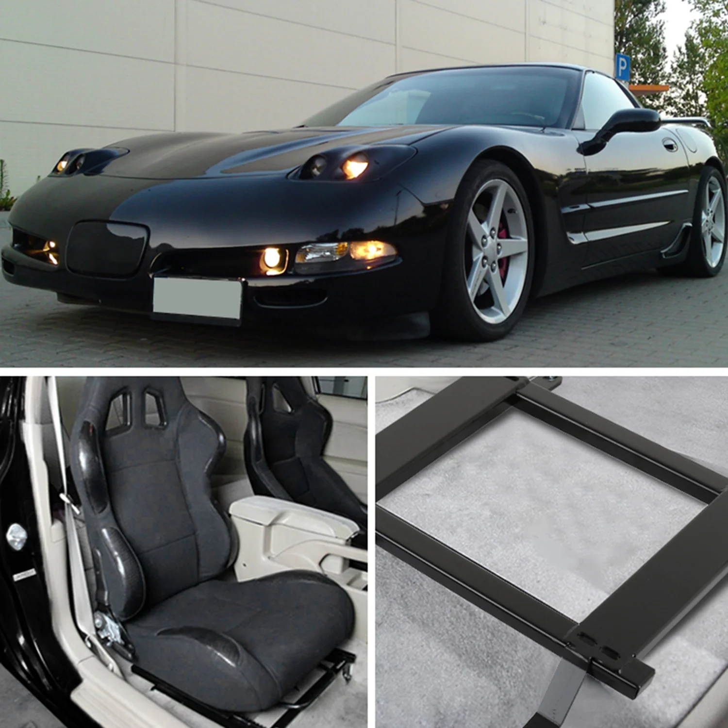 1997-2004 Chevy Corvette C5 Tensile Steel Racing Seat Mounting Brackets 2PCS - Image 9