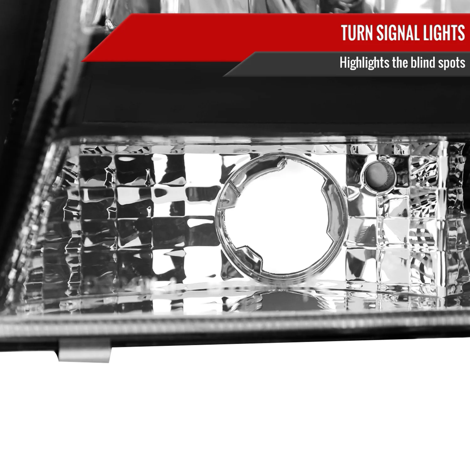 1997-2004 Dodge Dakota/ 1998-2003 Durango Crystal Headlights Matte Black/Clear - Image 4