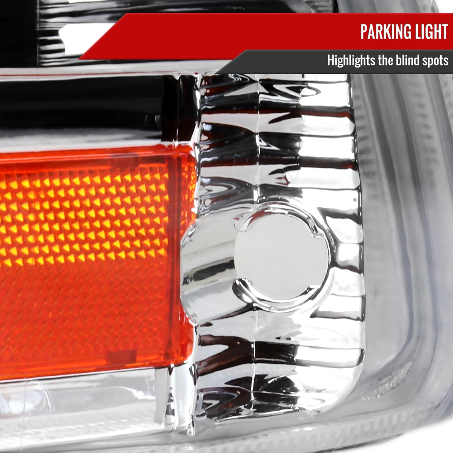 1997-2004 Dodge Dakota/ Durango LED Light Factory Crystal Headlights Chrome - Image 6