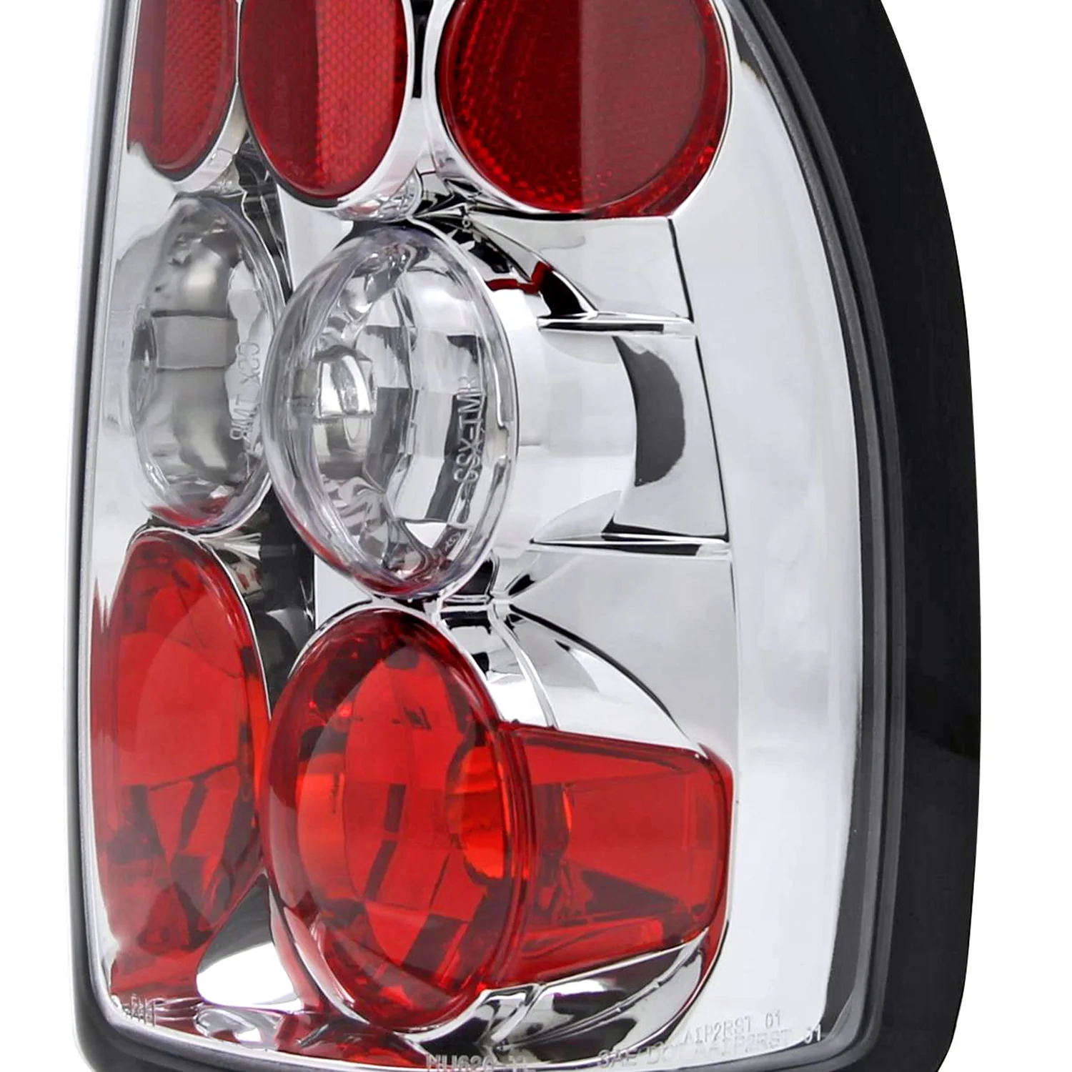 1997-2004 Dodge Dakota Tail Lights Chrome Housing/Clear Lens - Image 7