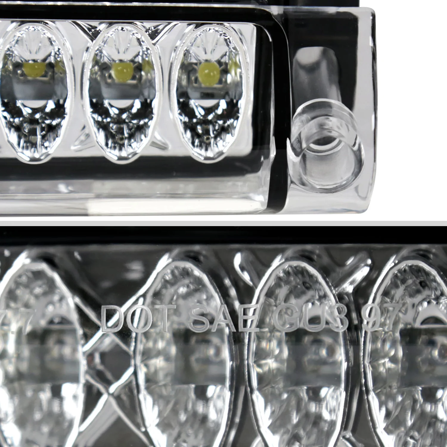 1997-2004 Ford F-150/F-250 Lincoln Blackwood LED 3rd Brake Tail Light Chrome - Image 6
