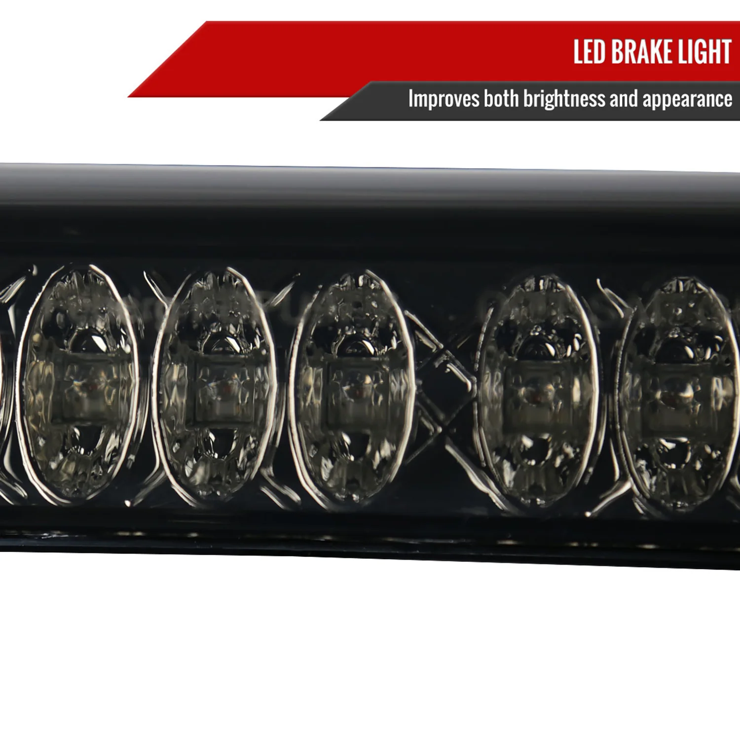 1997-2004 Ford F-150/F-250 Lincoln LED 3rd Brake Tail Light Chrome/Smoke - Image 4