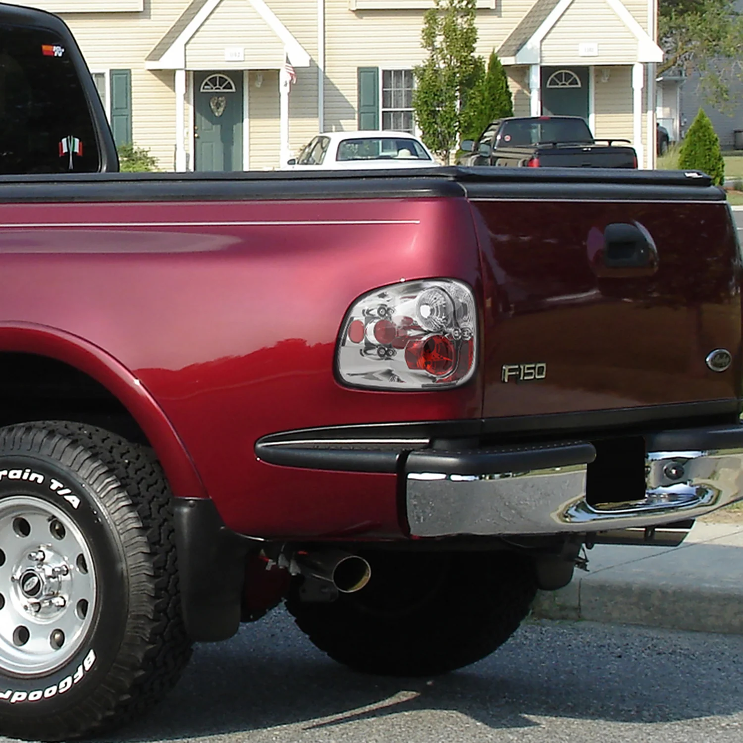 1997-2004 Ford F-150 Flareside Tail Lights Chrome Housing/Clear Lens - Image 10