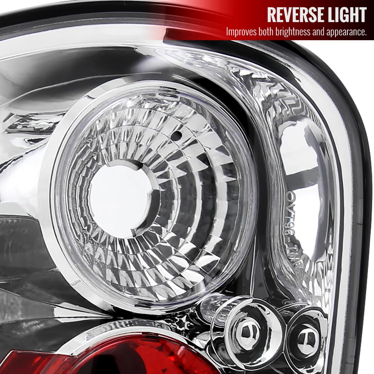 1997-2004 Ford F-150 Flareside Tail Lights Chrome Housing/Clear Lens - Image 2