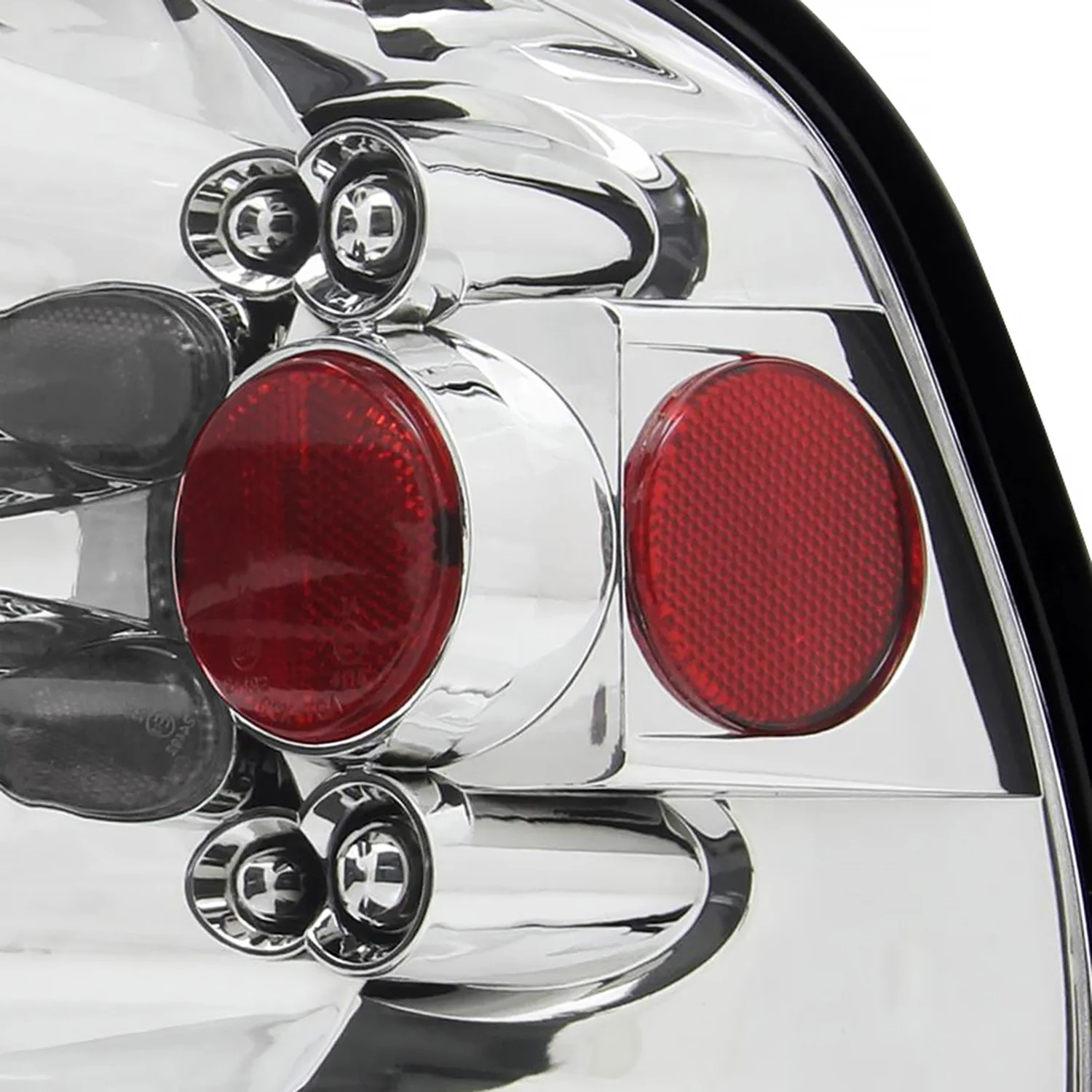 1997-2004 Ford F-150 Flareside Tail Lights Chrome Housing/Clear Lens - Image 5